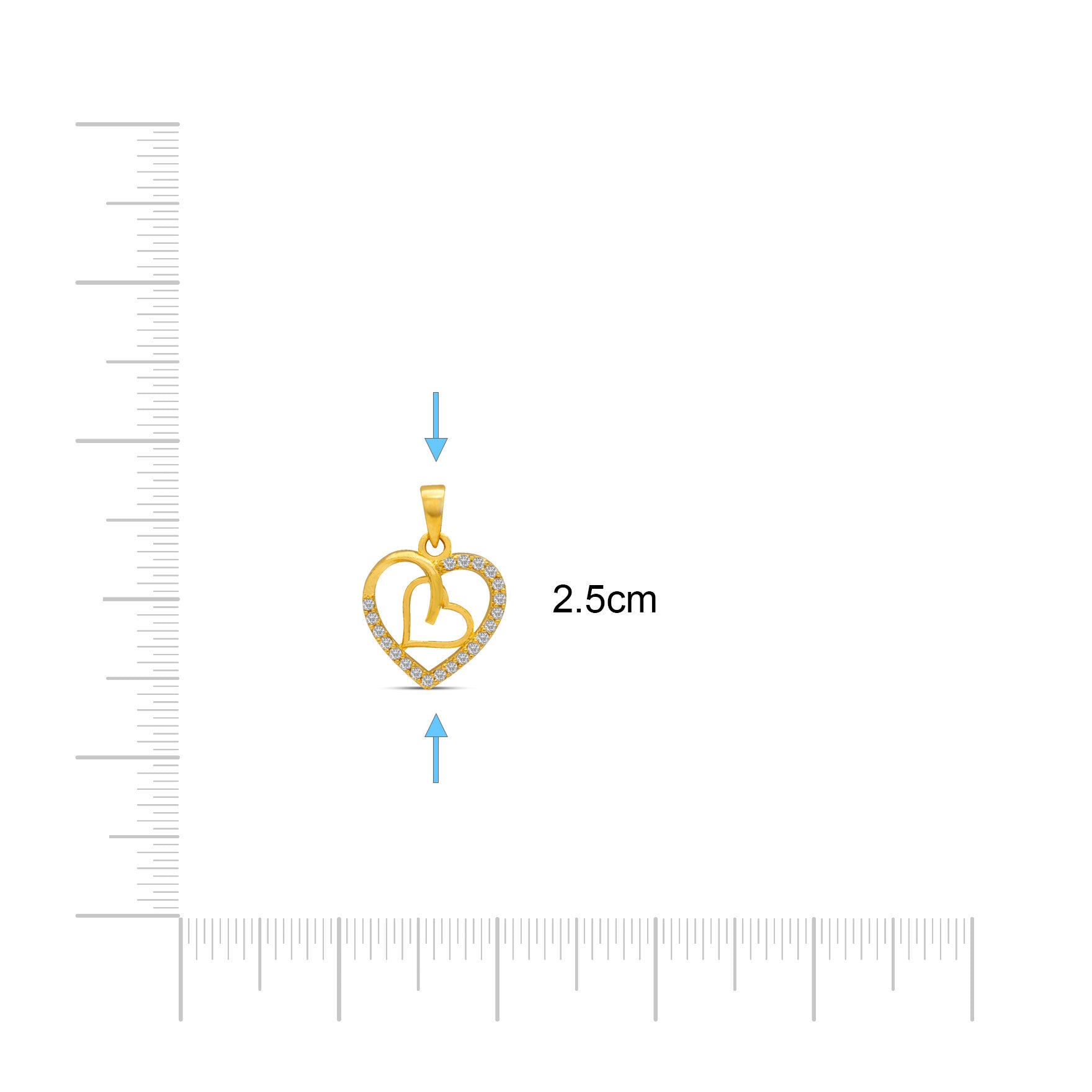 Golden Pendant PSLT121W-09