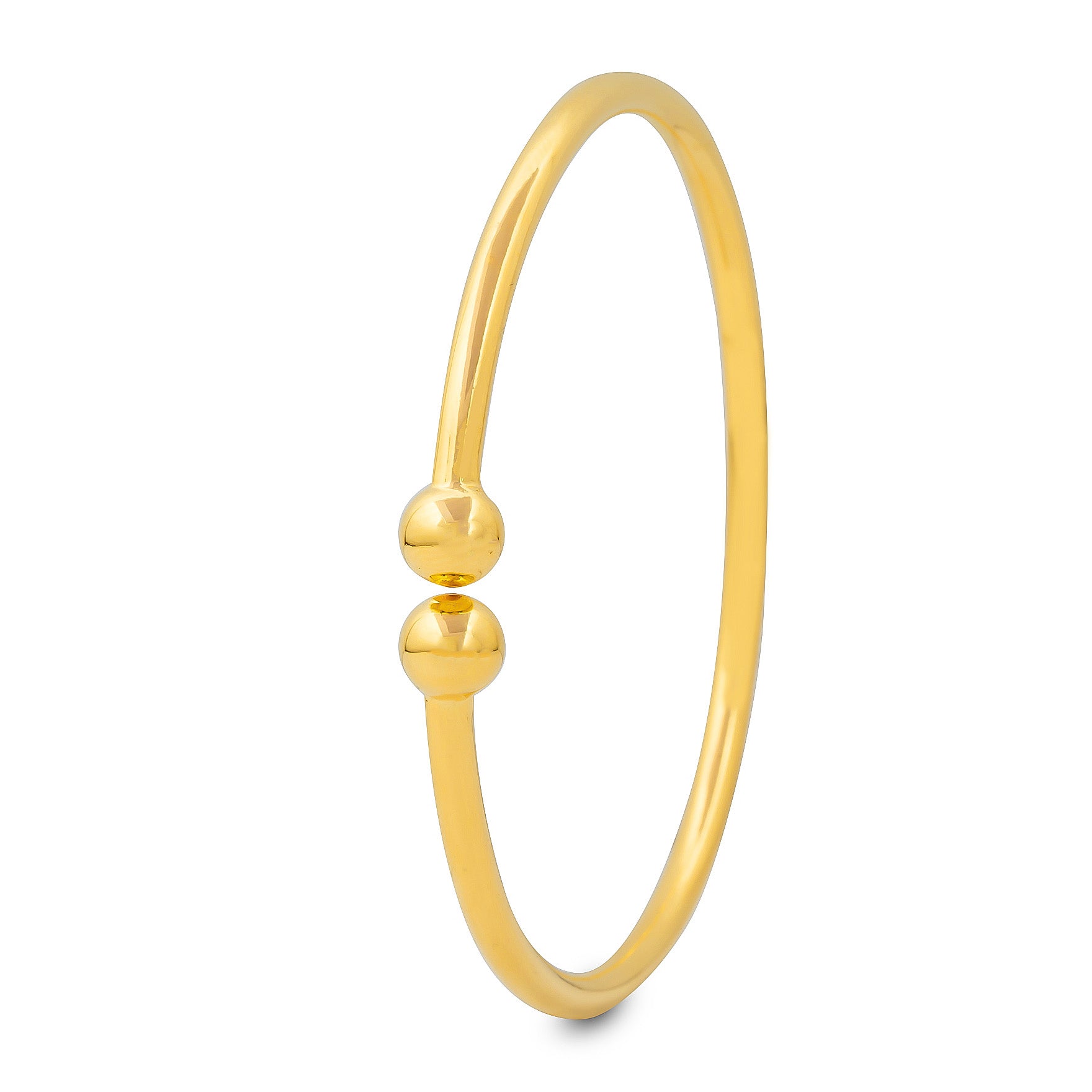 24ct HEAVY Gold Layered BOHO STYLE BANGLE PGB14-081