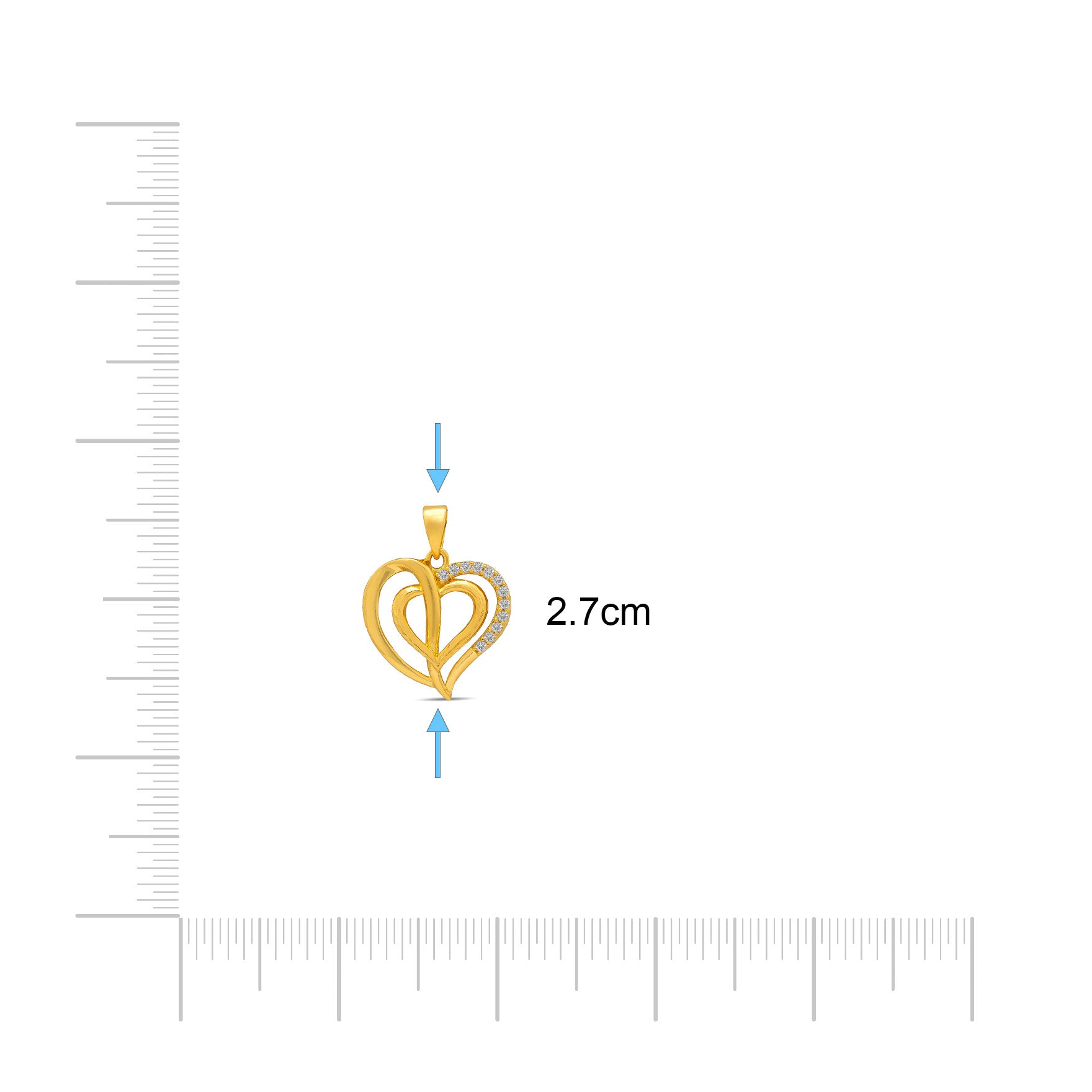 Golden Pendant PSLT66W-031