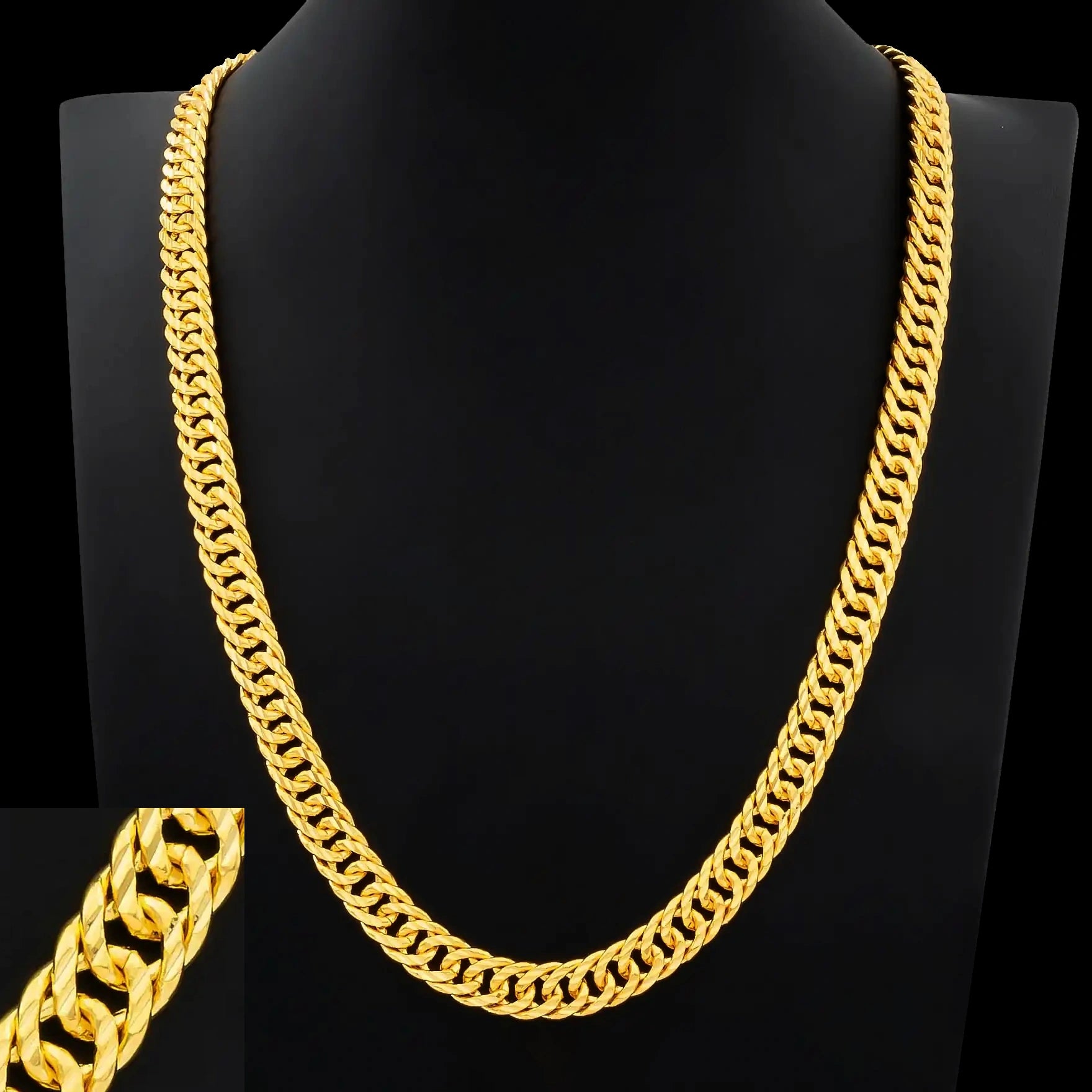 Curb Bold Round Chain Gold Layered