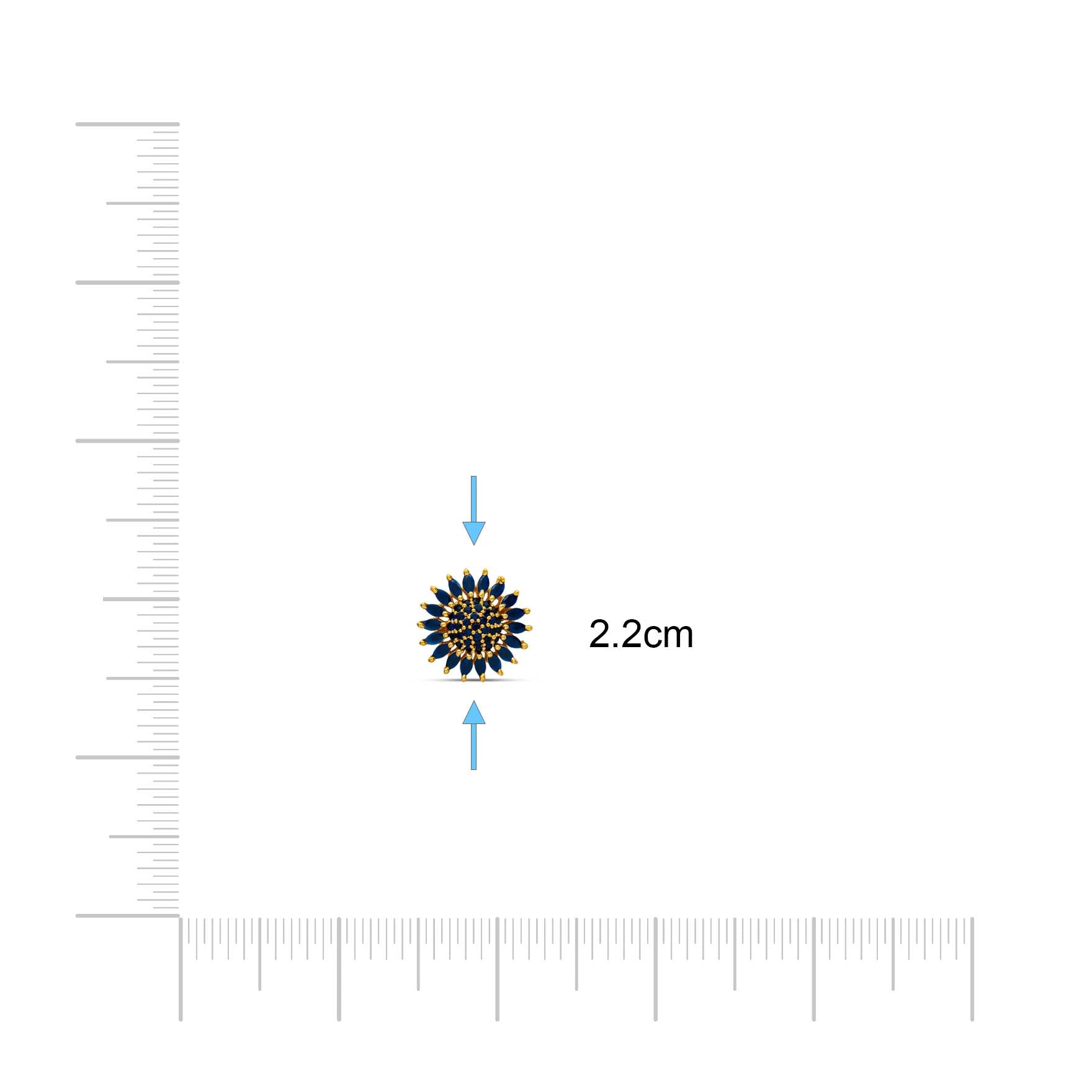 Stone Stud PSST23BL-061