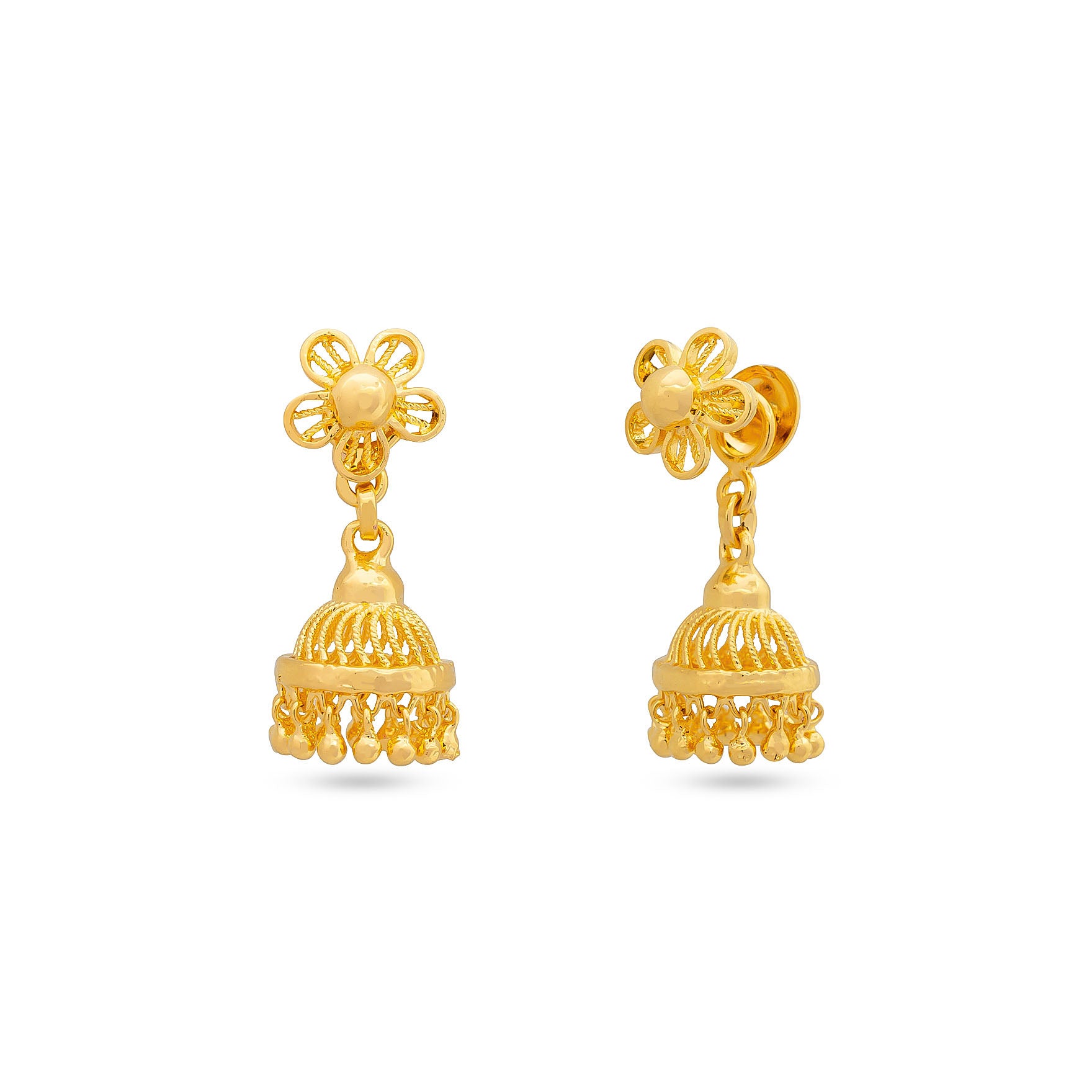 Gold Plated Jimika Studs Online for Women | Parakkat Jewels