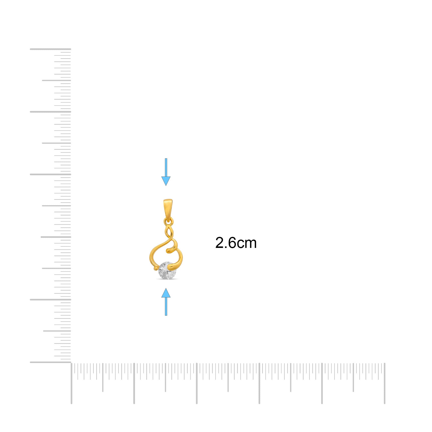 Golden Pendant PSLT106W-06