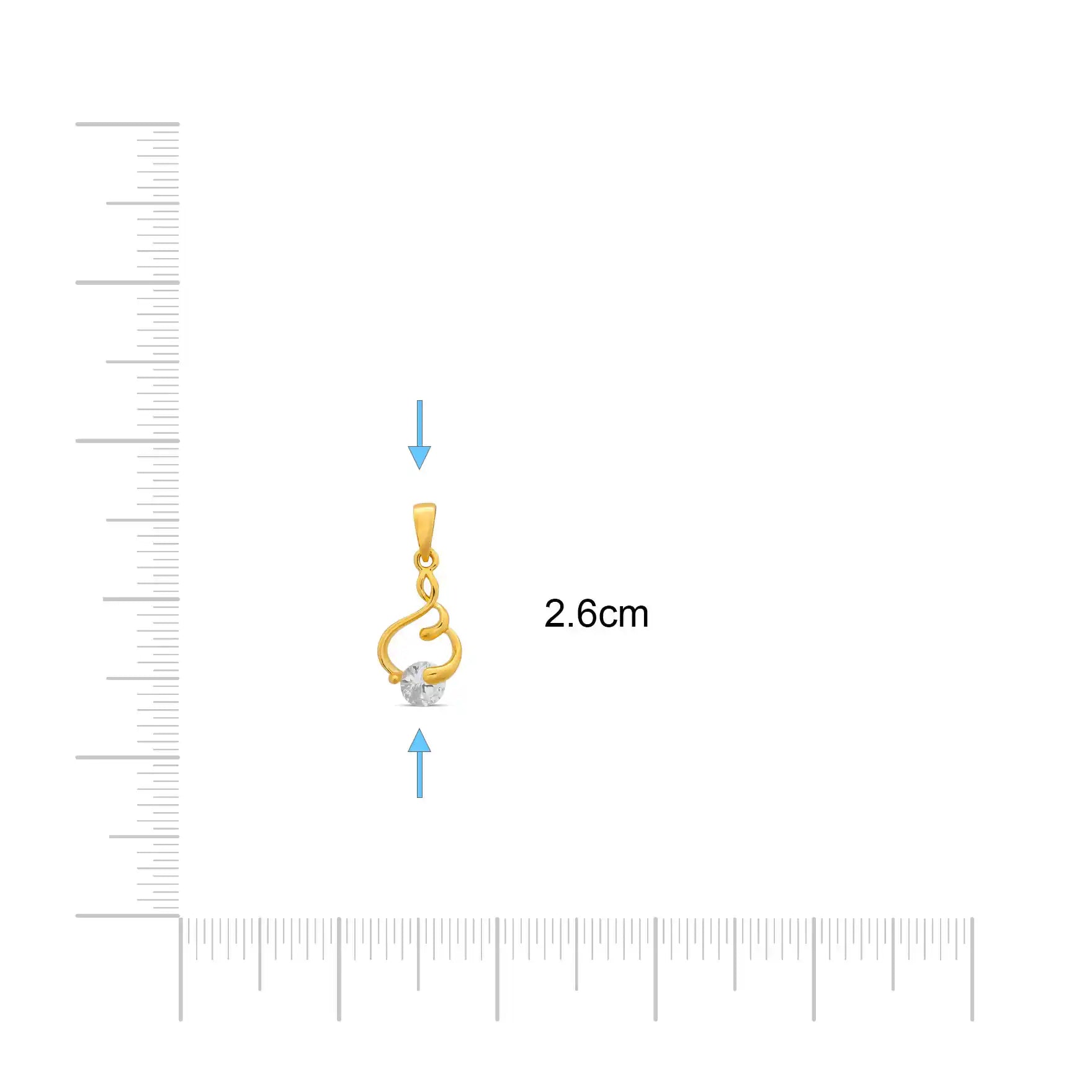 Golden Pendant PSLT106W-06