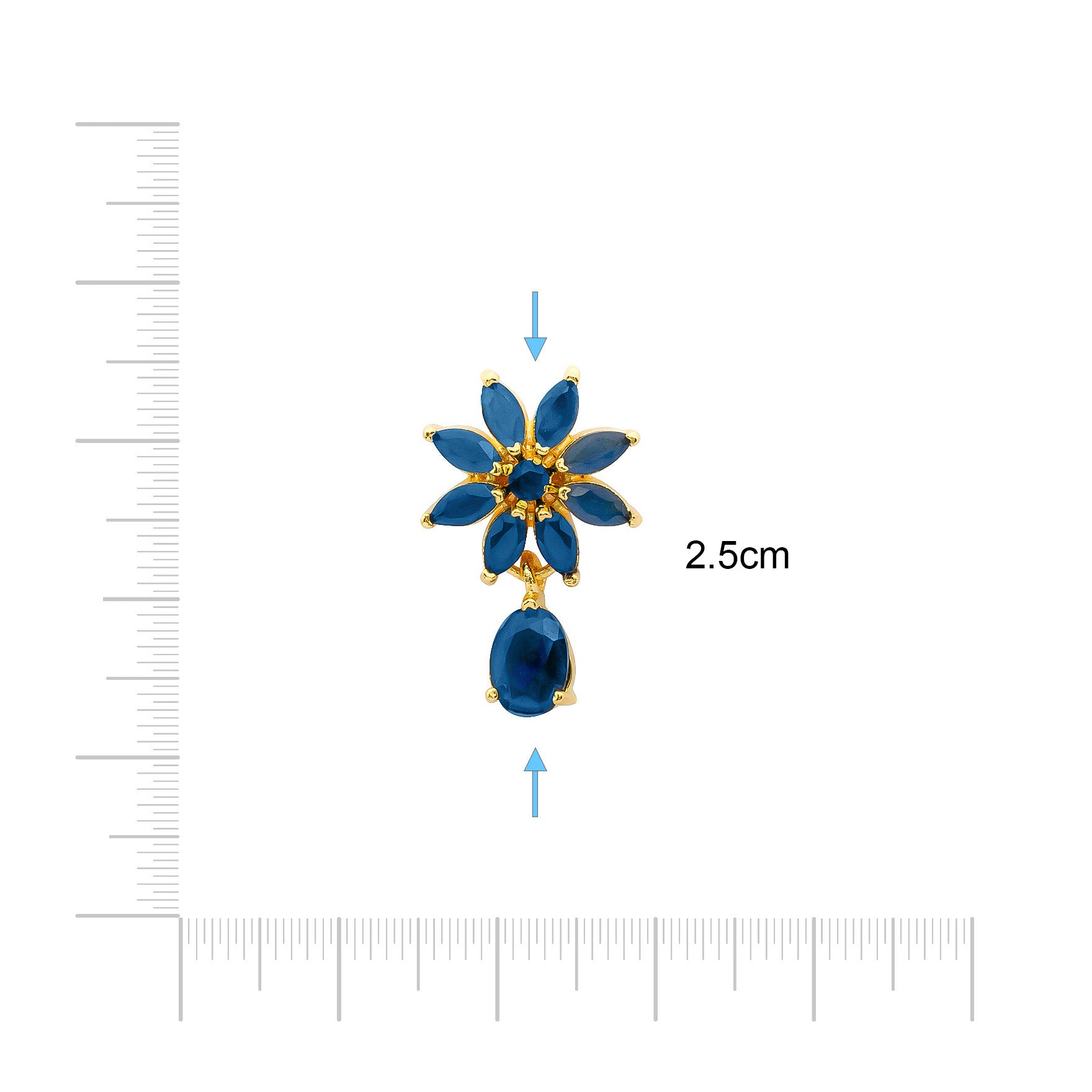 STONE HANGING STUD PSHST109BL-061