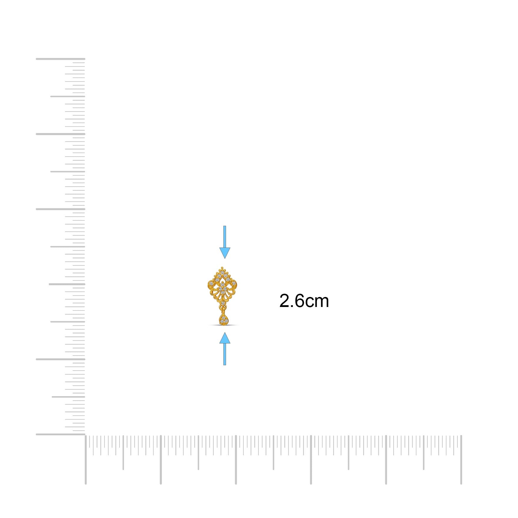 Hanging Stone Stud PSHST102W-001