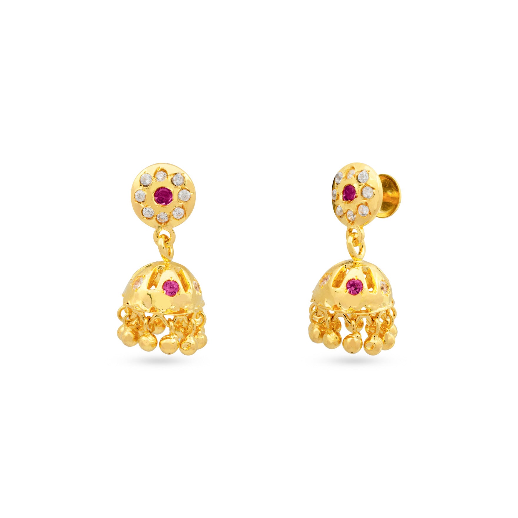 Buy Gold Plated Jimika Earrings Online | Parakkat Jewels