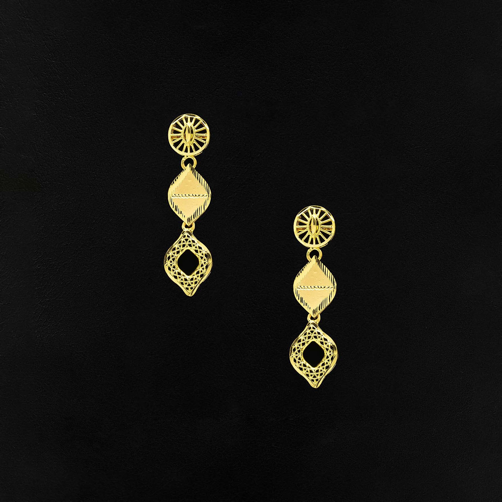 Golden Necklace with stud PGNS43-036, PGHST165-041