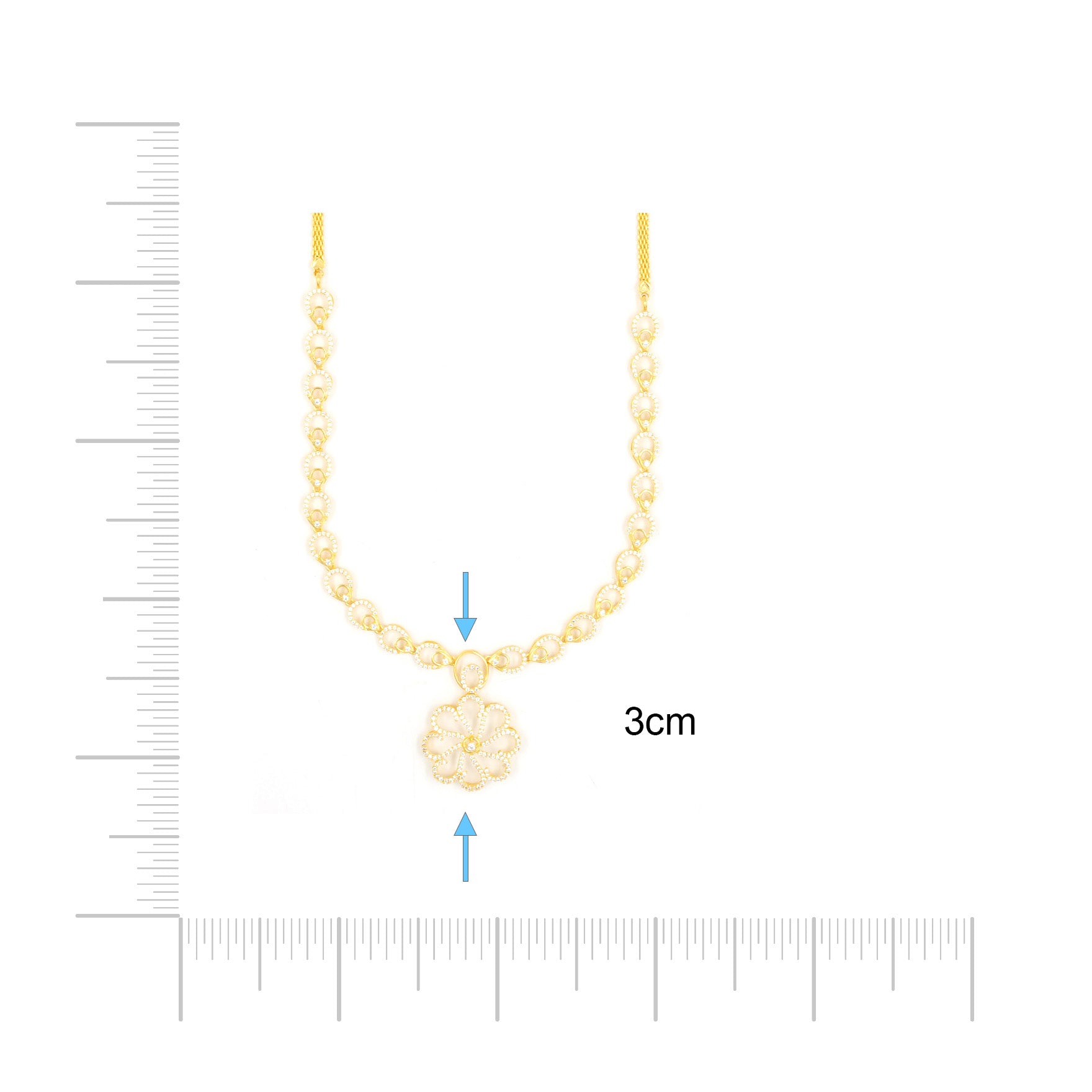 Premium Stone Necklace PMSNS35W-008