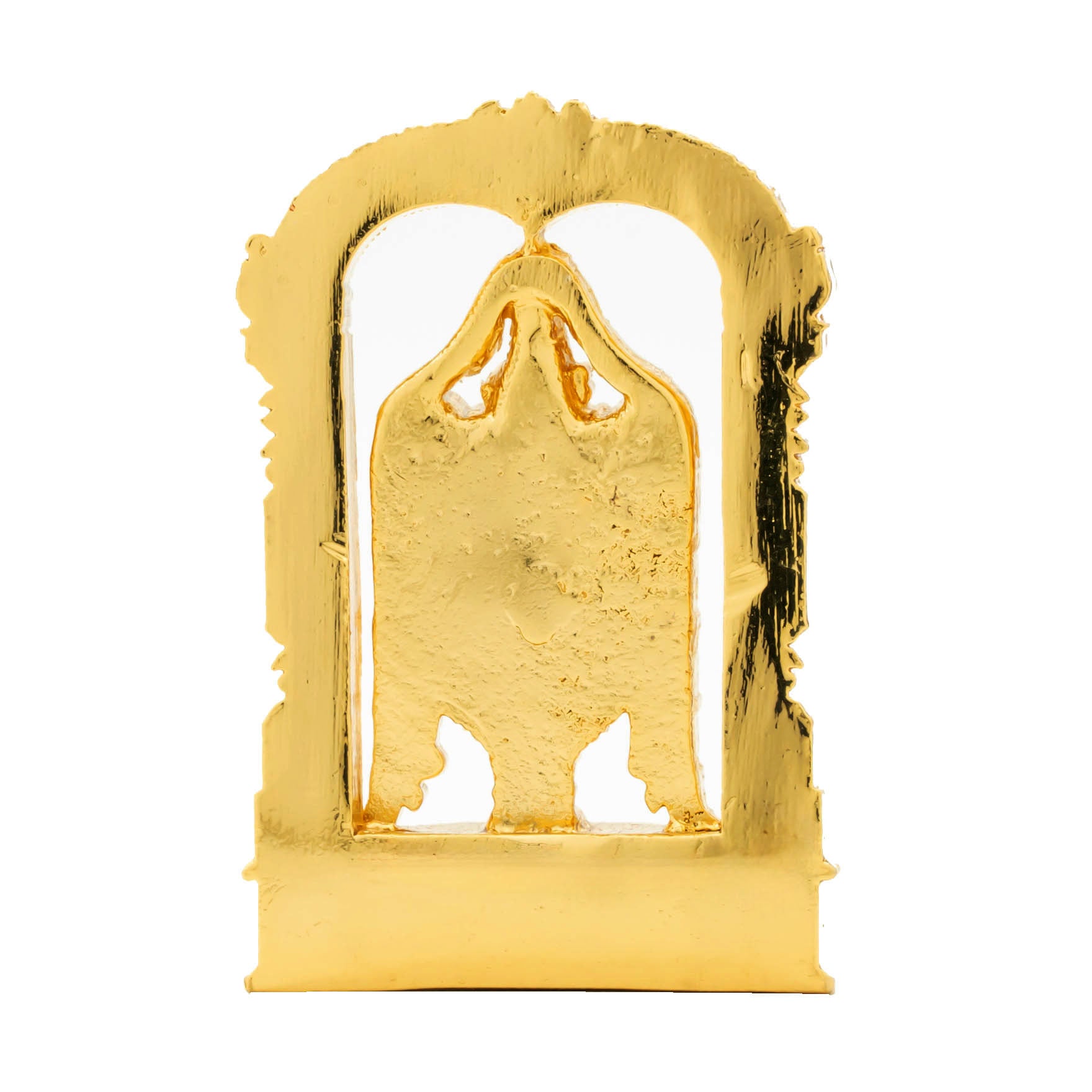 Lord Venkateswara Idol with Prabhavali – Gold Plated Decorative Statue – Tirupati Balaji Temple Design – Hindu Spiritual Figurine – Pooja & Home Decor | PIDTH24-055