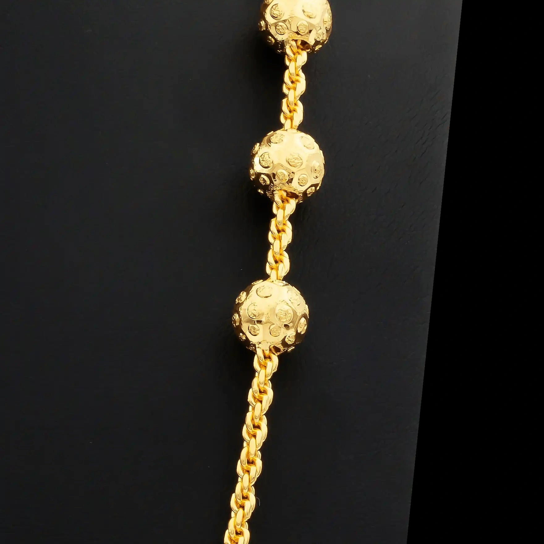 Bead Duo Station Chain Mop Gold Layered
