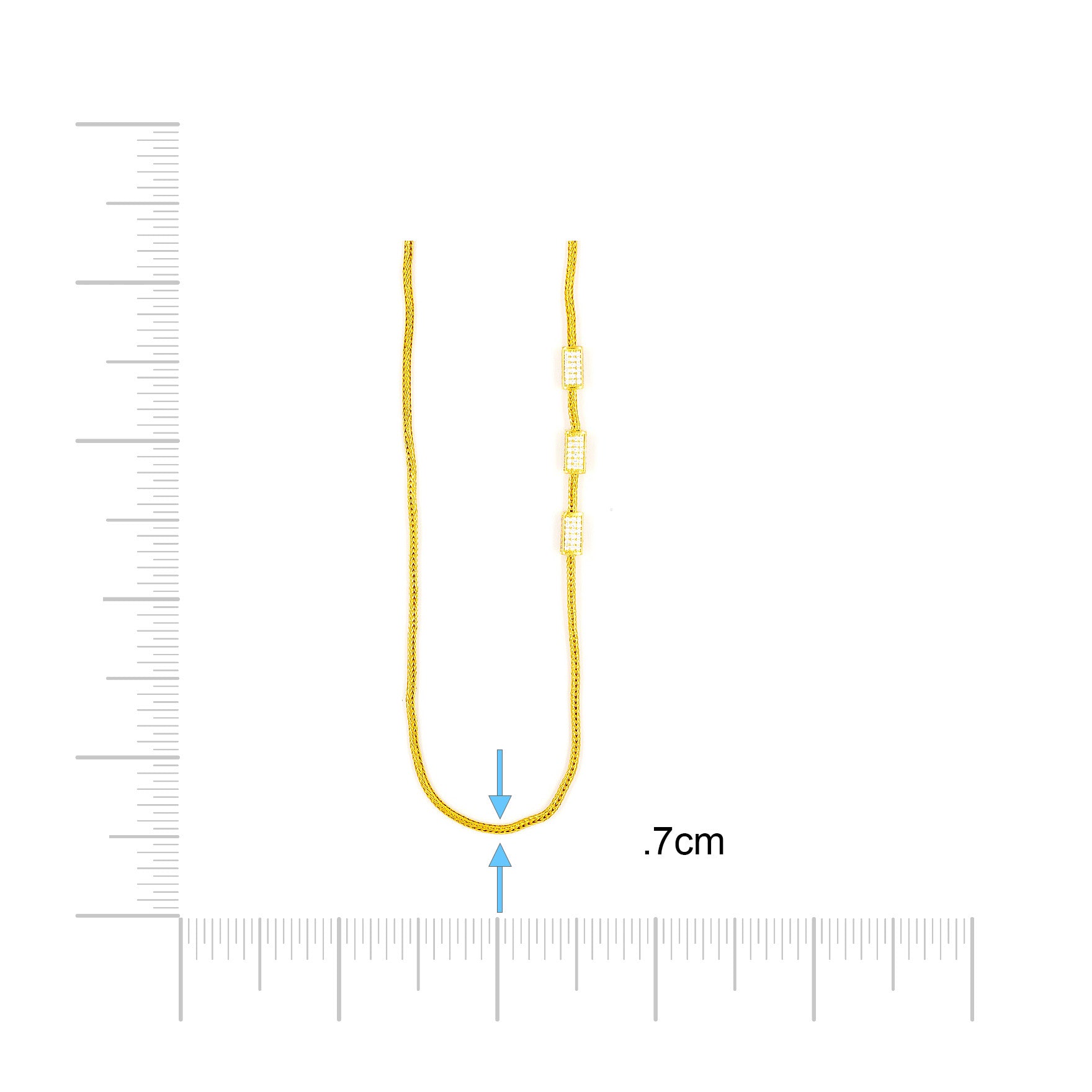 Gold chain PCLM1ACW-087