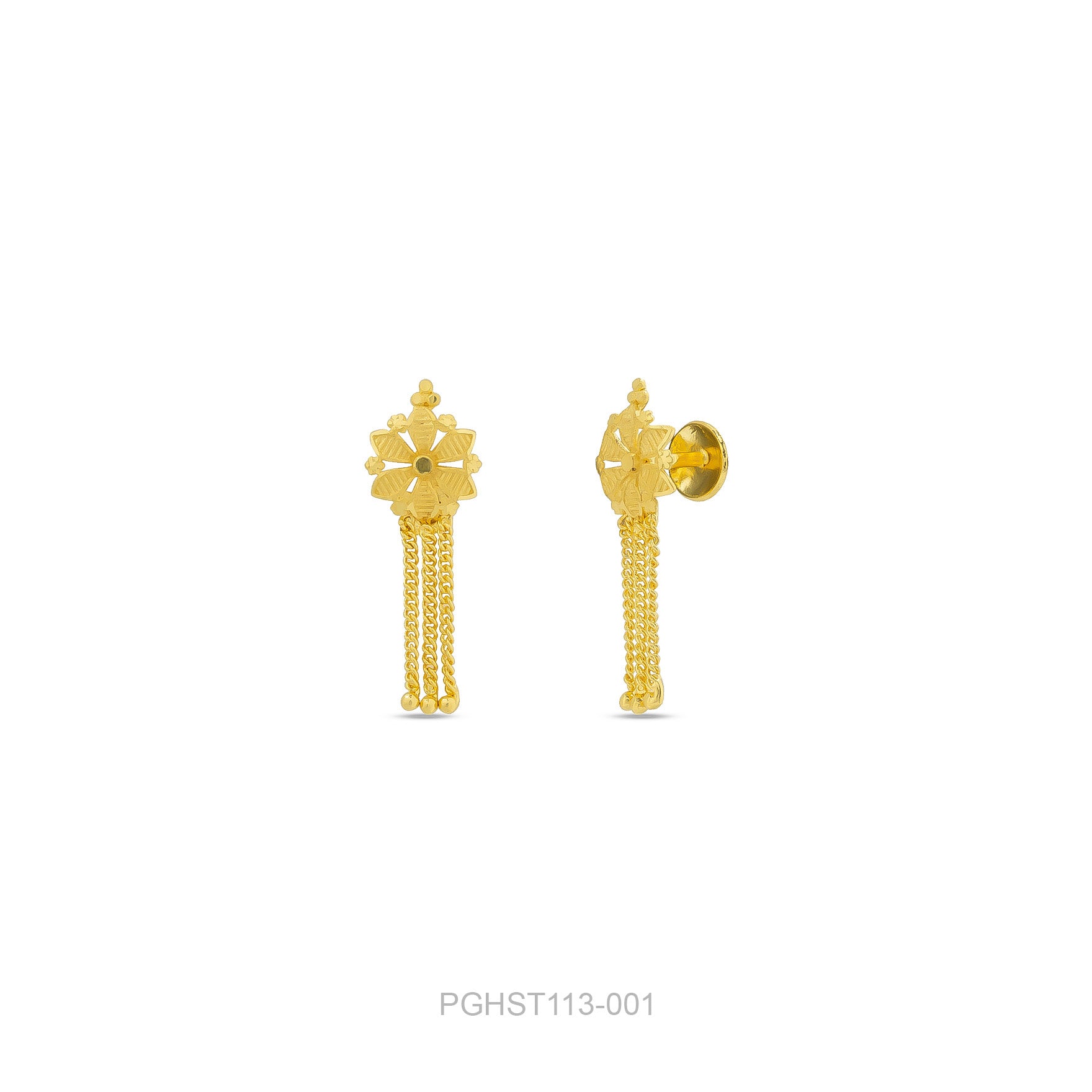 GOLDEN HANGING STUD PGHST113-001