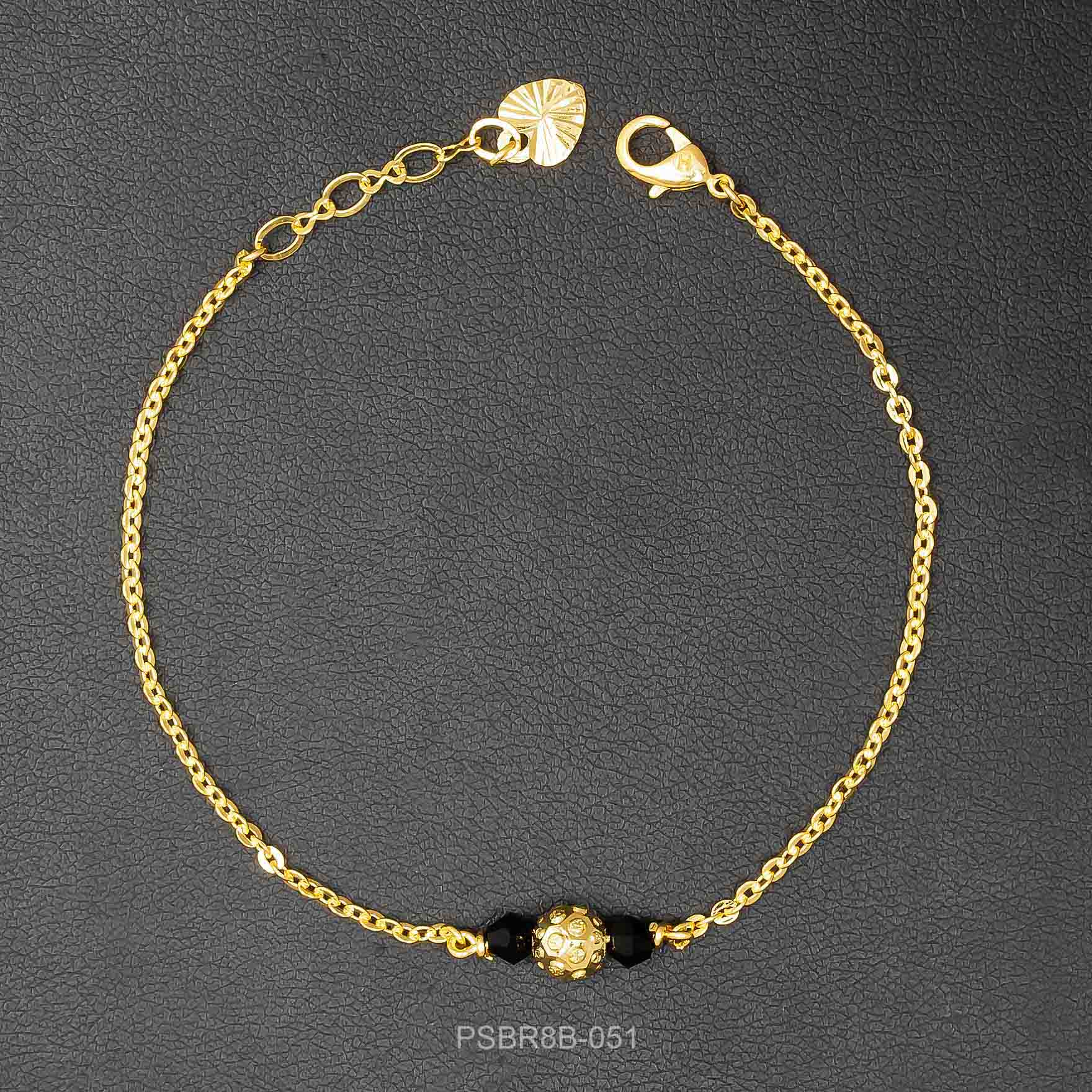 Trending 24k Gold Layered Stone Bracelet Online | Parakkat Jewels
