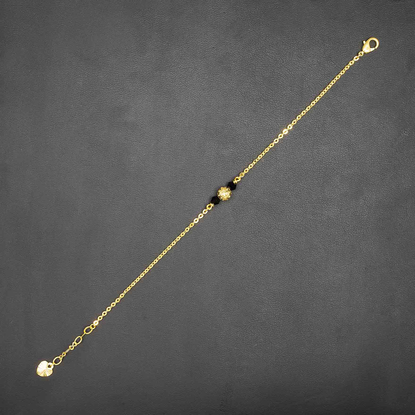 Buy 24k Gold Layered Stone Bracelet Online | Parakkat Jewels