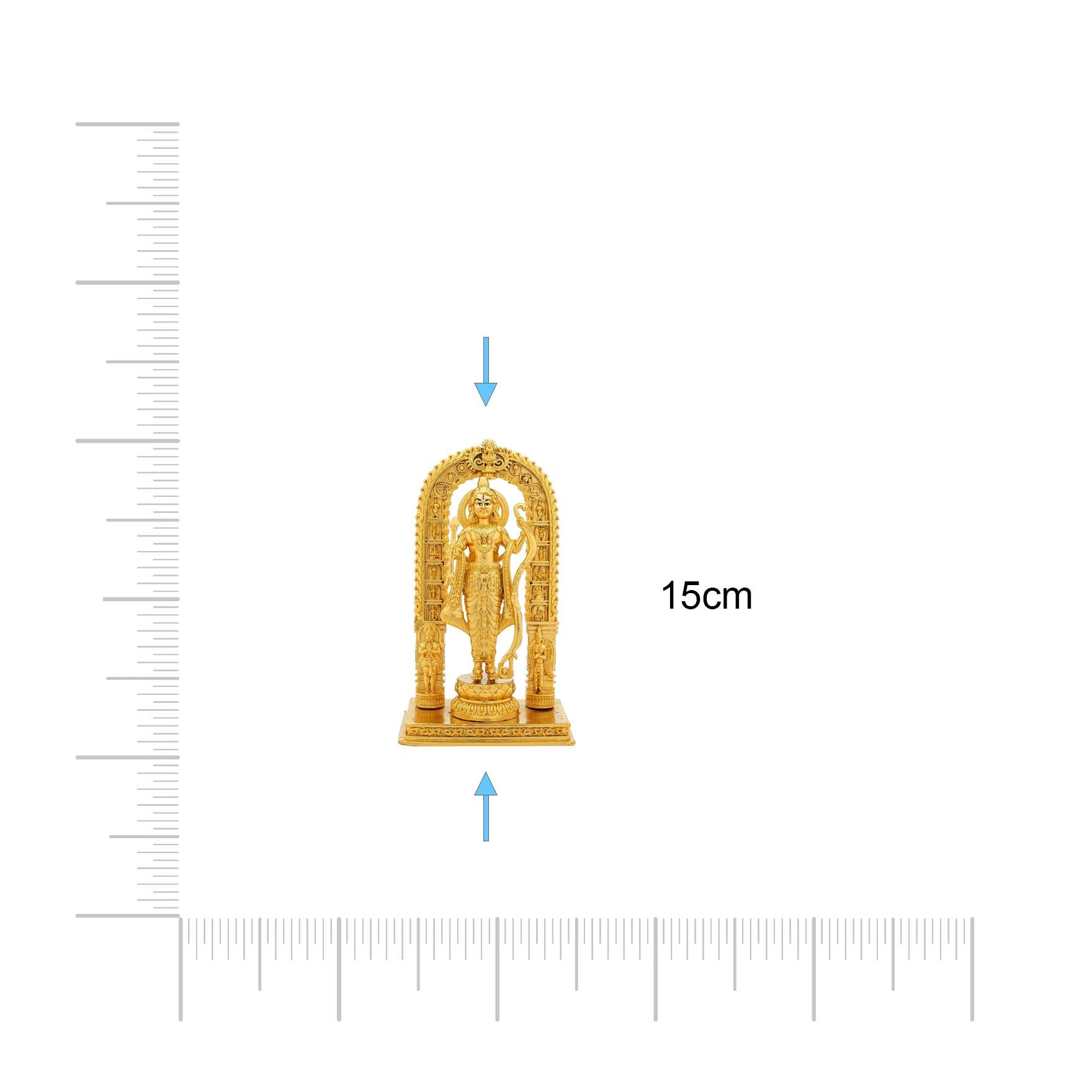 “Lord Murugan Idol – Subramanya Swamy Golden Statue for Home Temple, Pooja & Decor” PIDSR7-0041