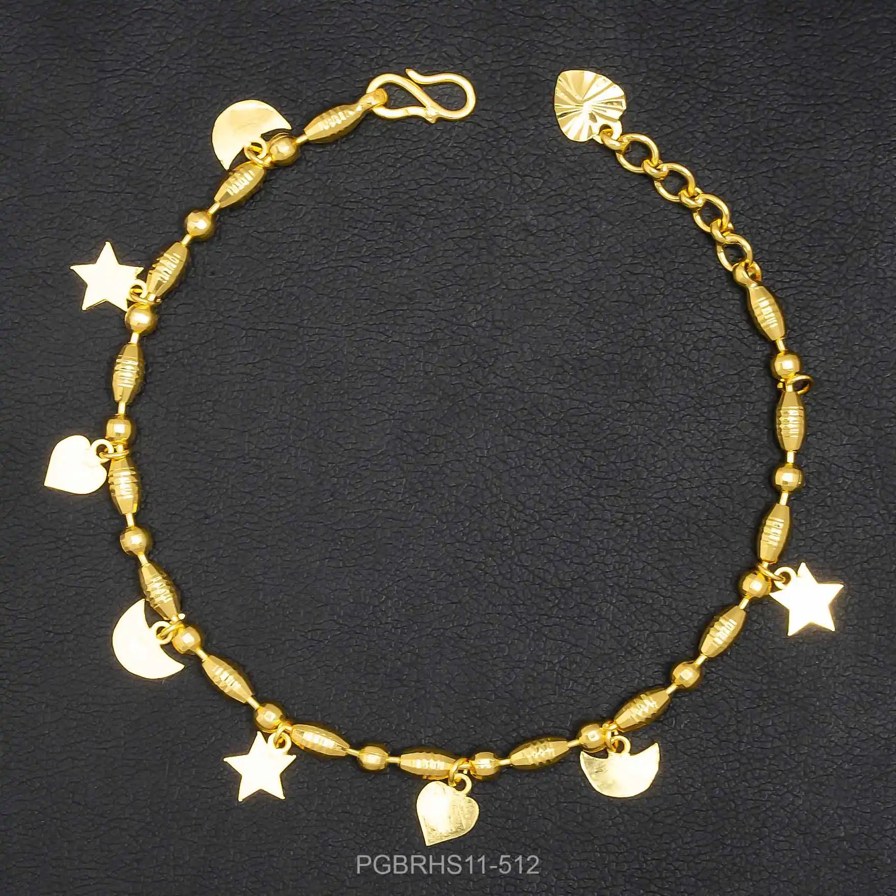 Buy Golden Stylish Bracelet for Girls Online | Parakkat Jewels