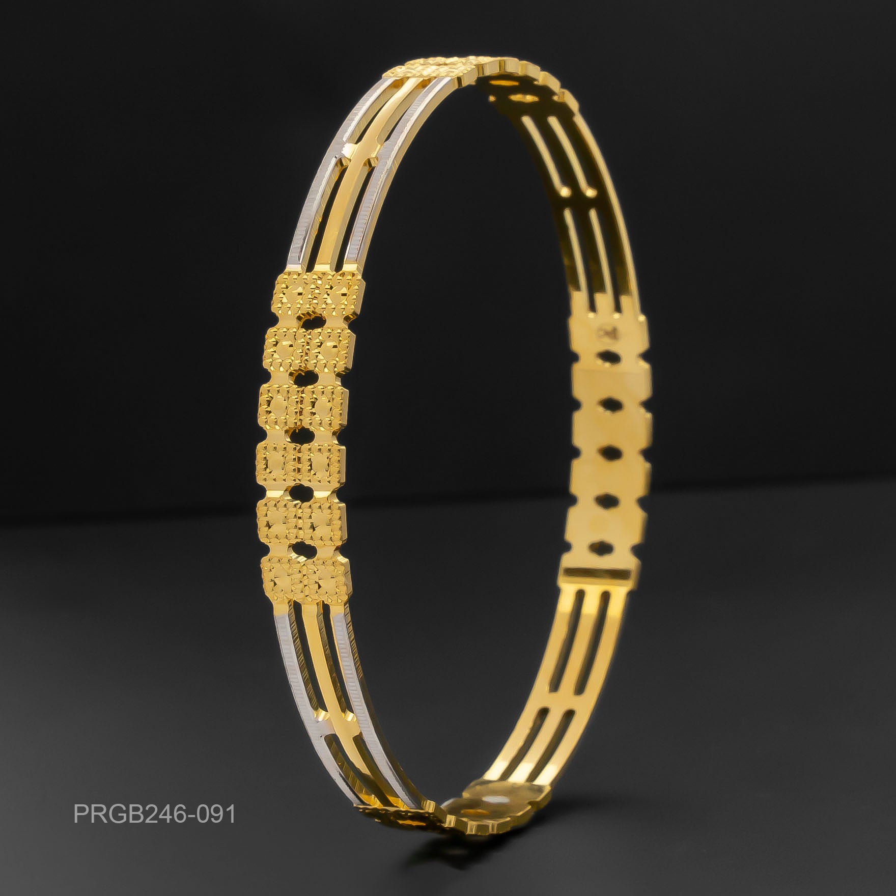 RHODIUM BANGLE PRGB246-091