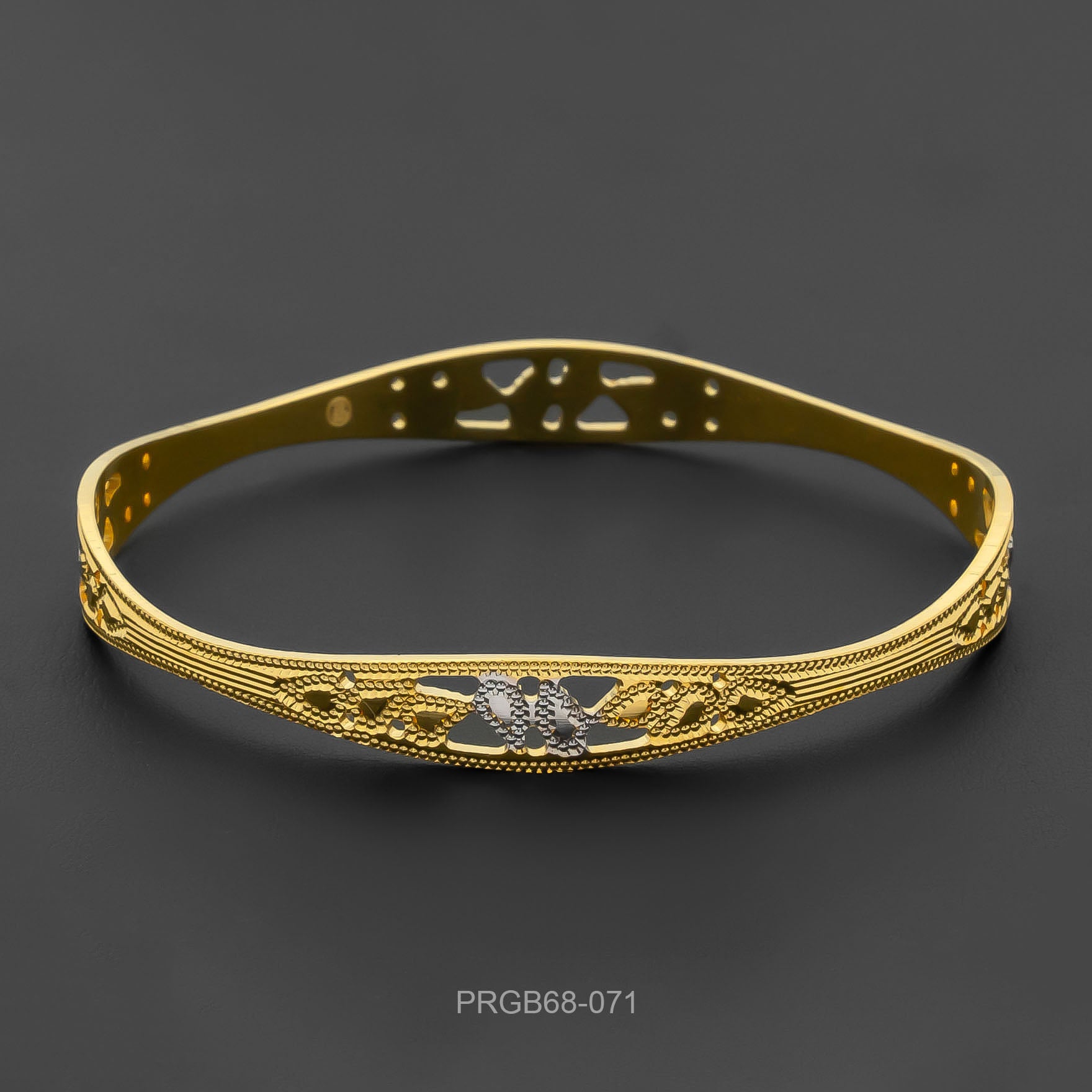 RHODIUM BANGLE PRGB68-071