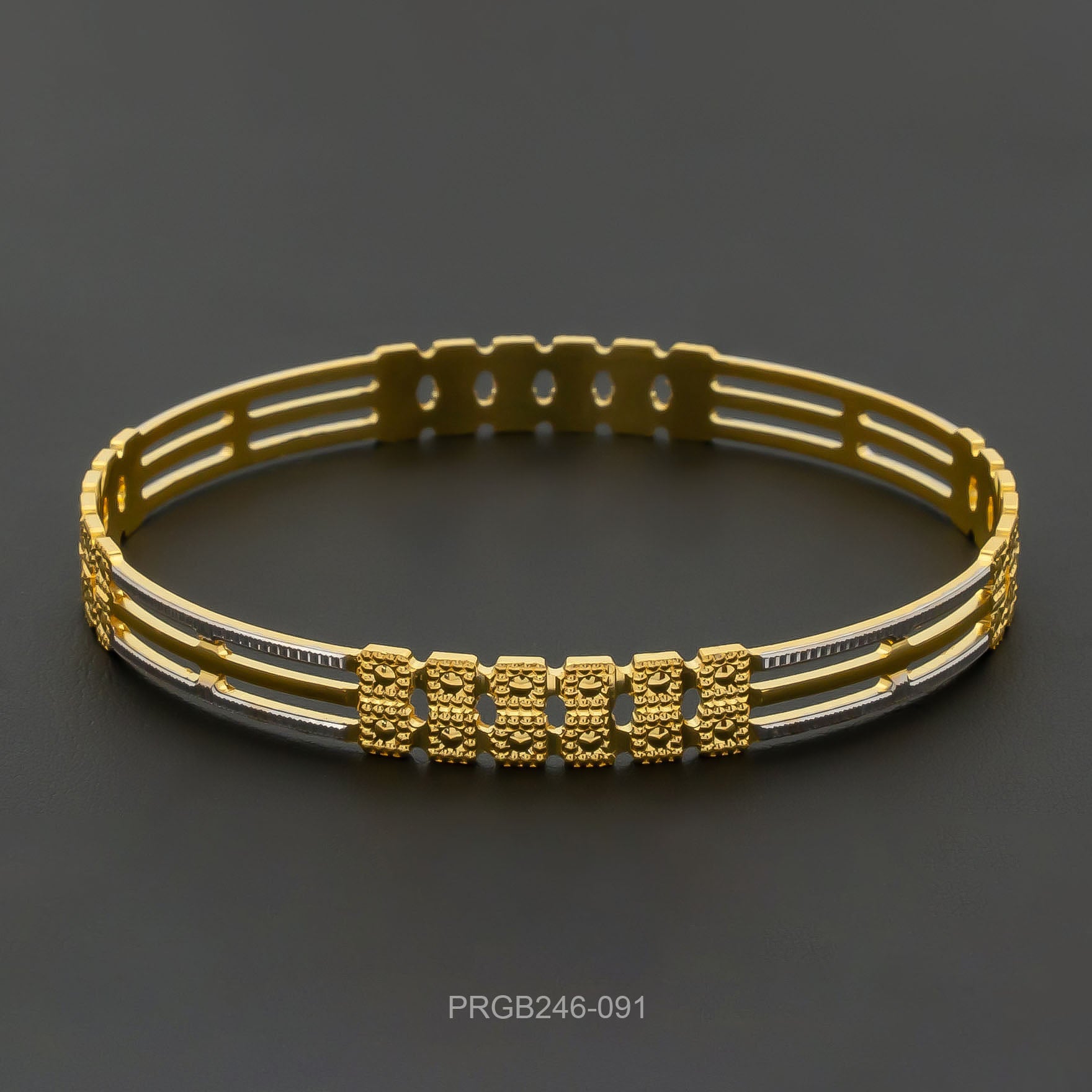 RHODIUM BANGLE PRGB246-091
