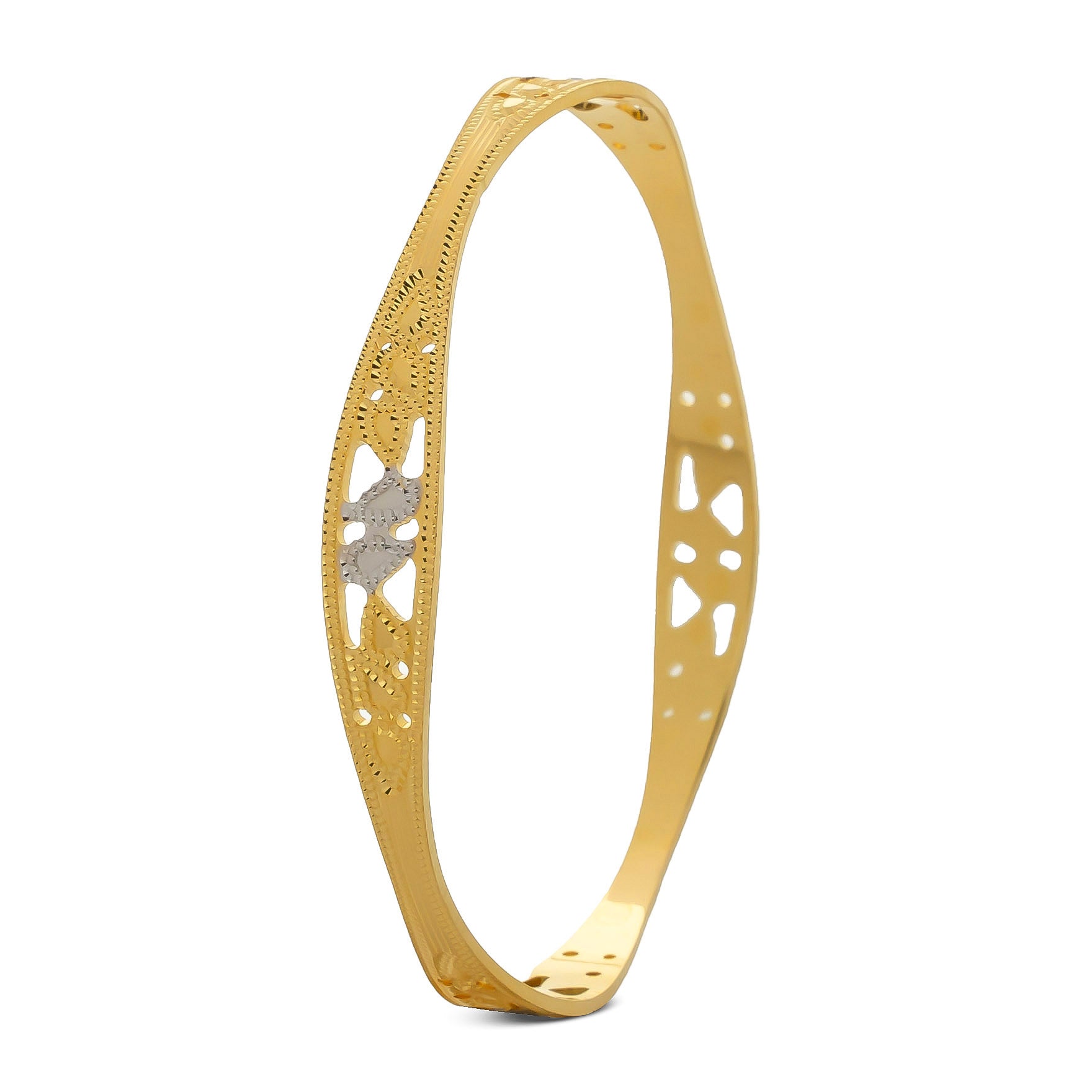 RHODIUM BANGLE PRGB68-071