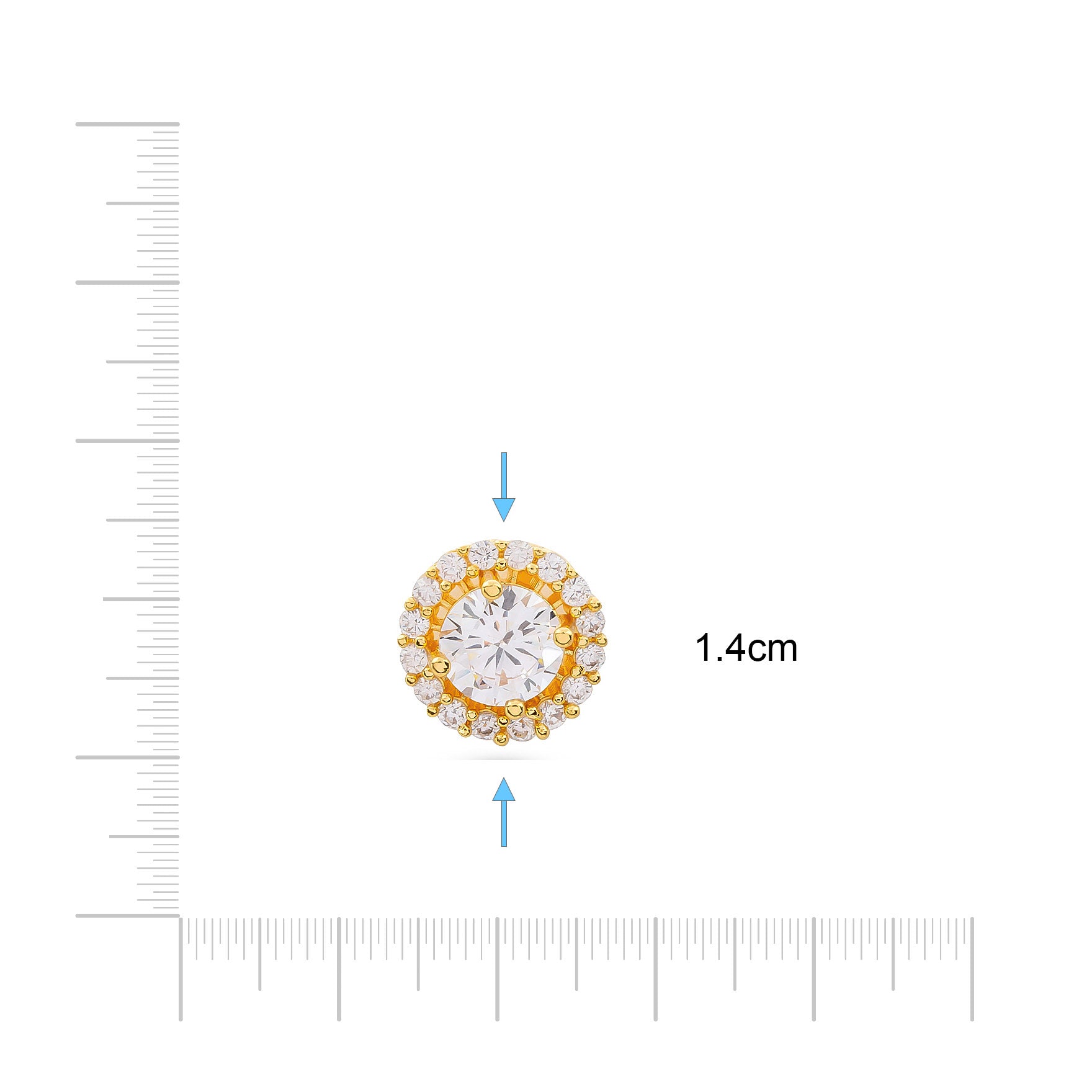 Shop Our 24k Gold Plated Stone Stud for Girls | Parakkat Jewels