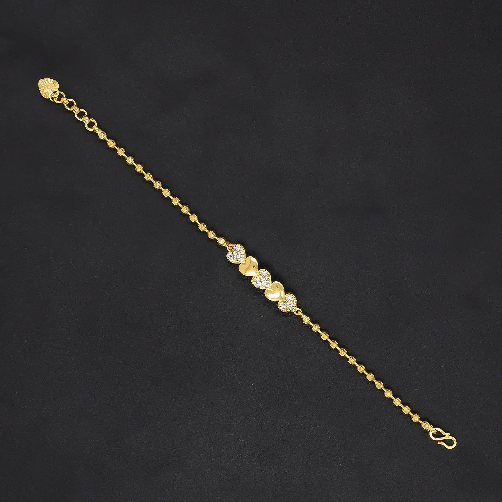Shop 24k Gold Layered Modern Bracelet Bangle | Parakkat Jewels