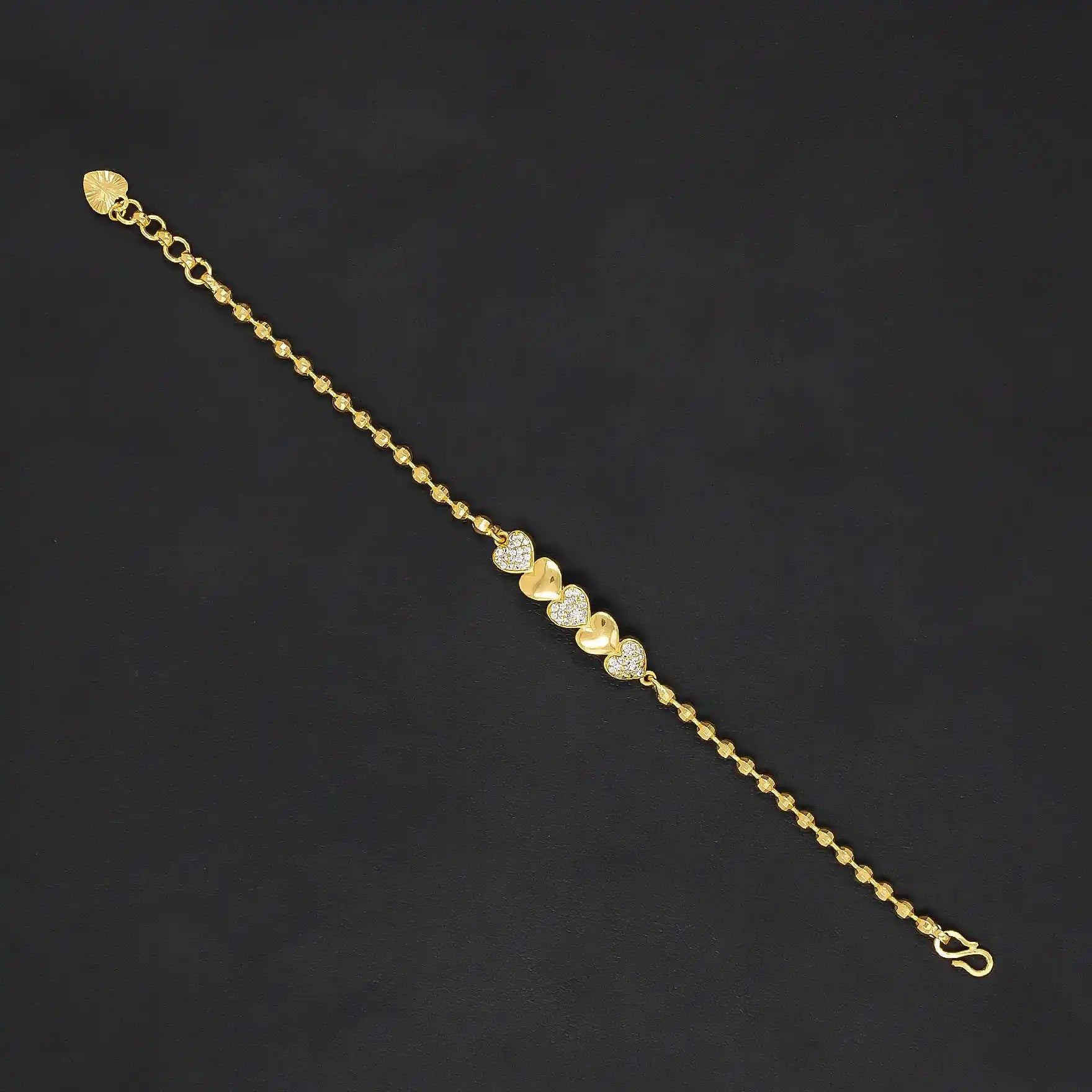 Shop 24k Gold Layered Modern Bracelet Bangle | Parakkat Jewels