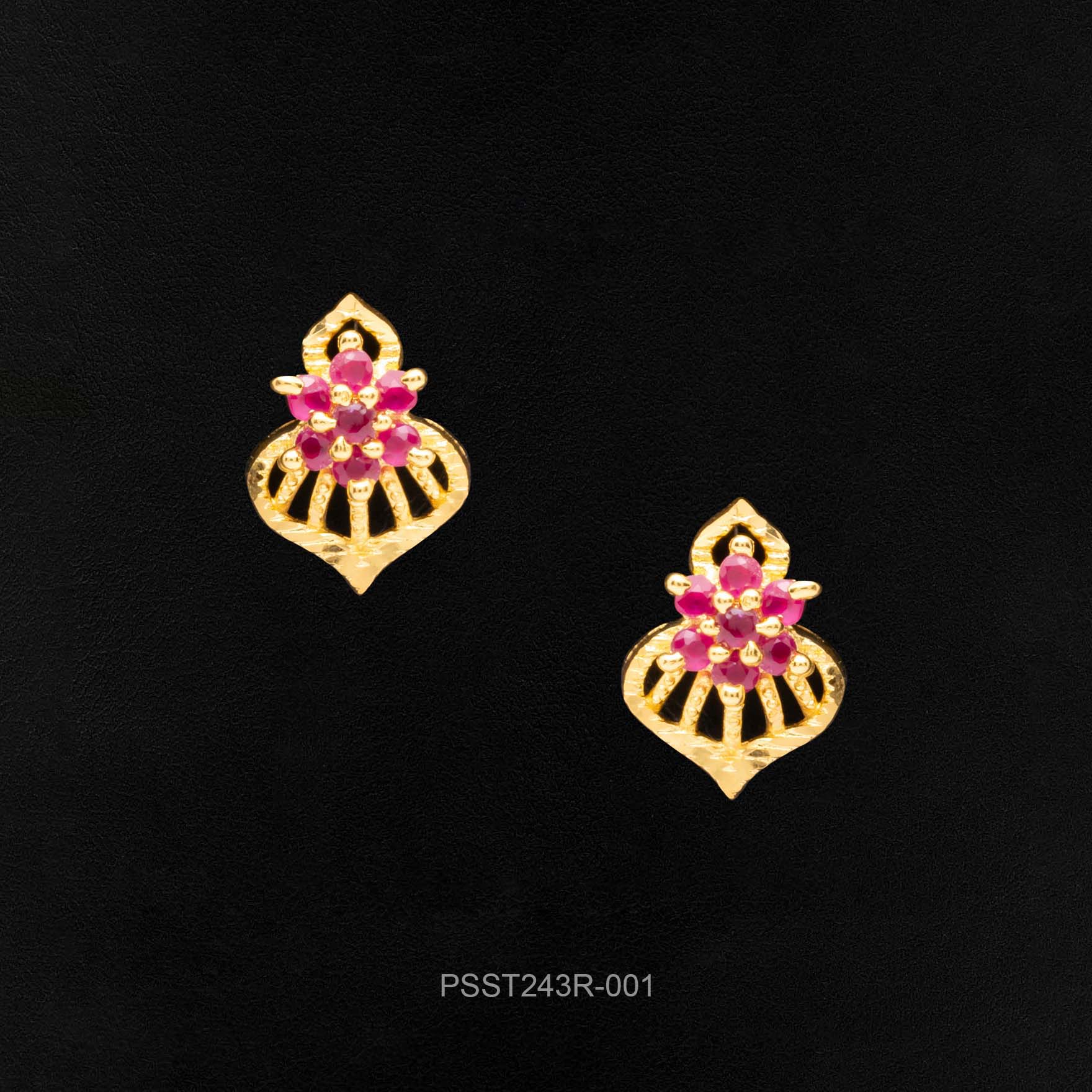Buy 24k Gold Plated Stone Earrings for Women | Parakkat Jewels