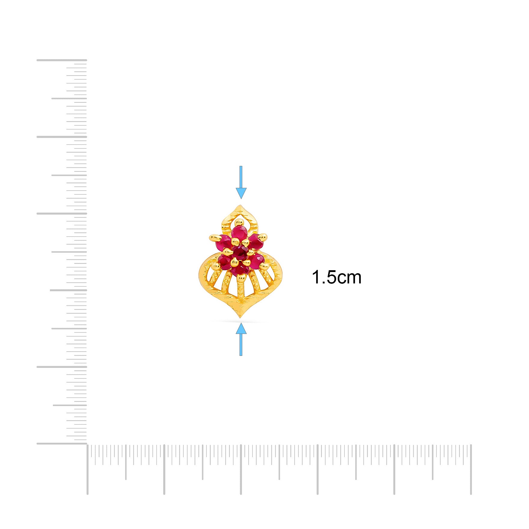 24k Gold Plated Stone Earrings for Women Online | Parakkat Jewels