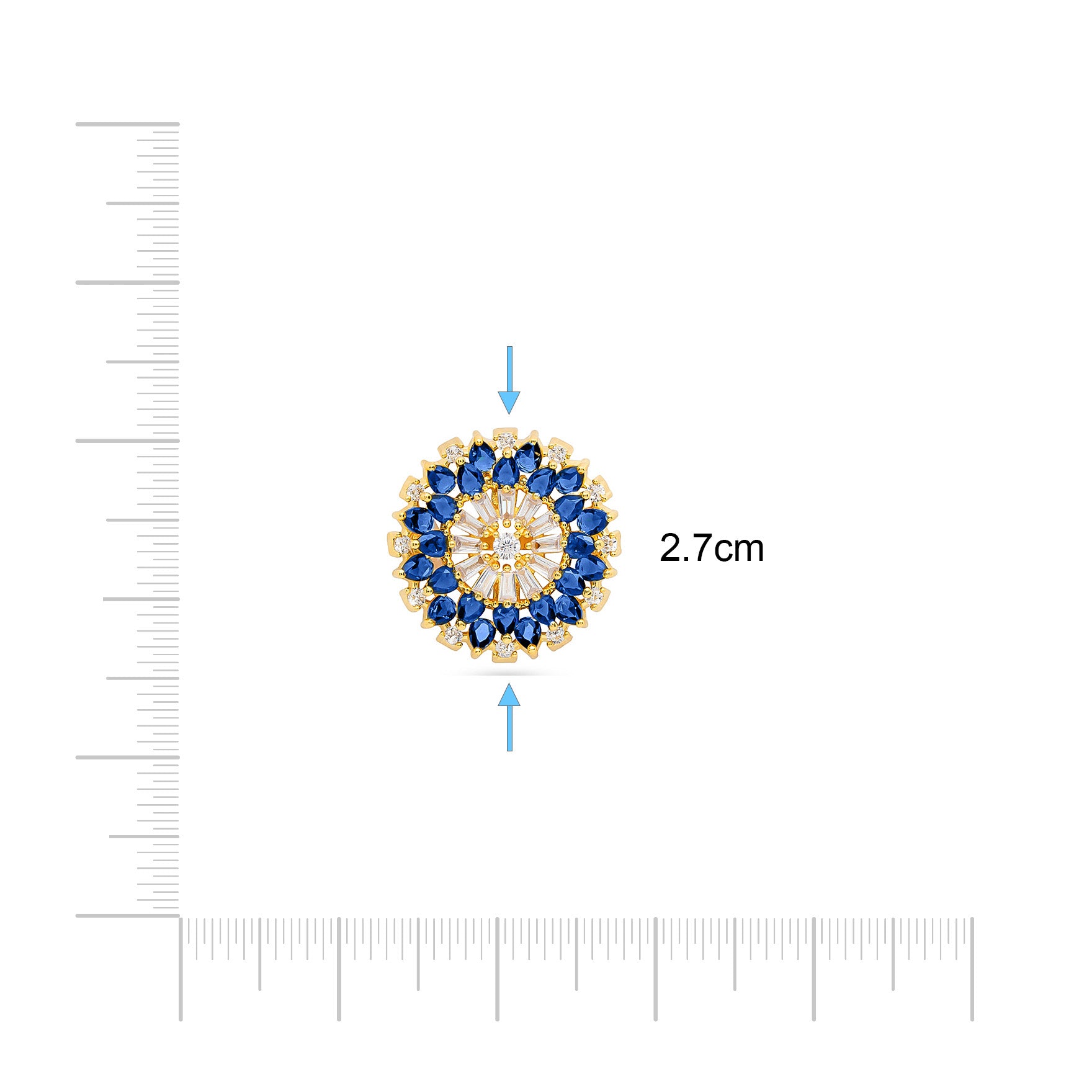 PREMIUM STONE STUD PMSST2WBL-053