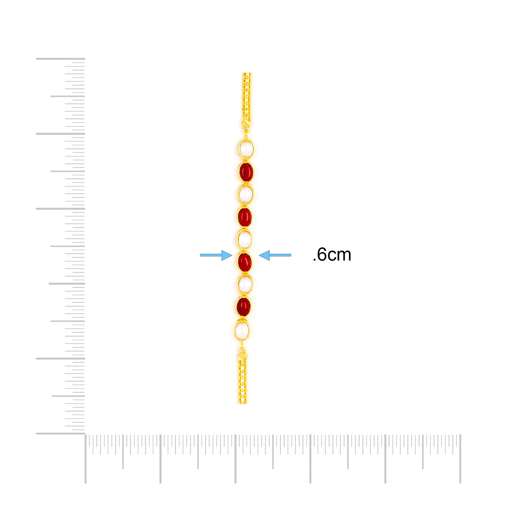 Shop 24ct Gold Layered Stone Bracelet Online for Girls | Parakkat Jewels