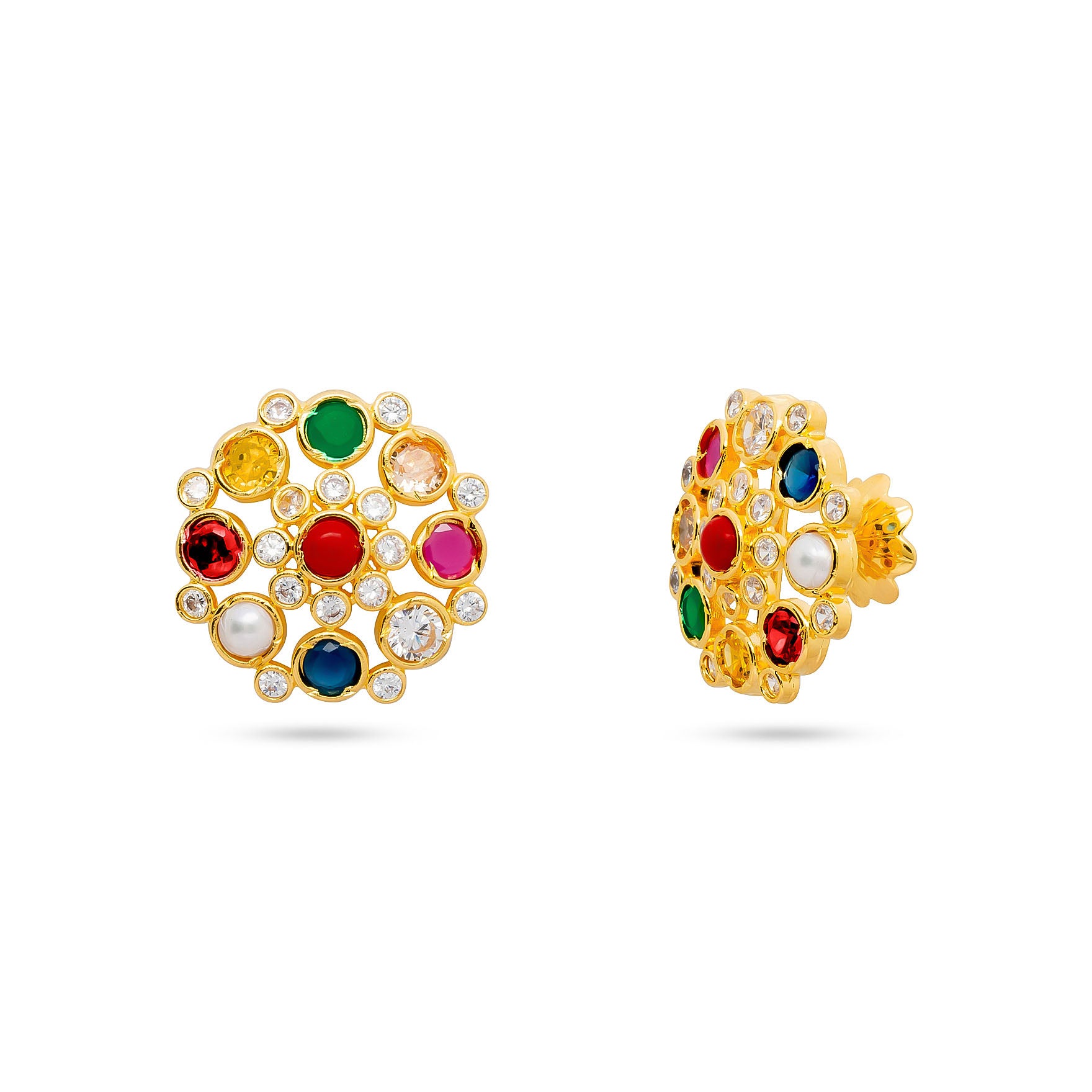 Gold Plated Earrings for Girls Online | Parakkat Jewels