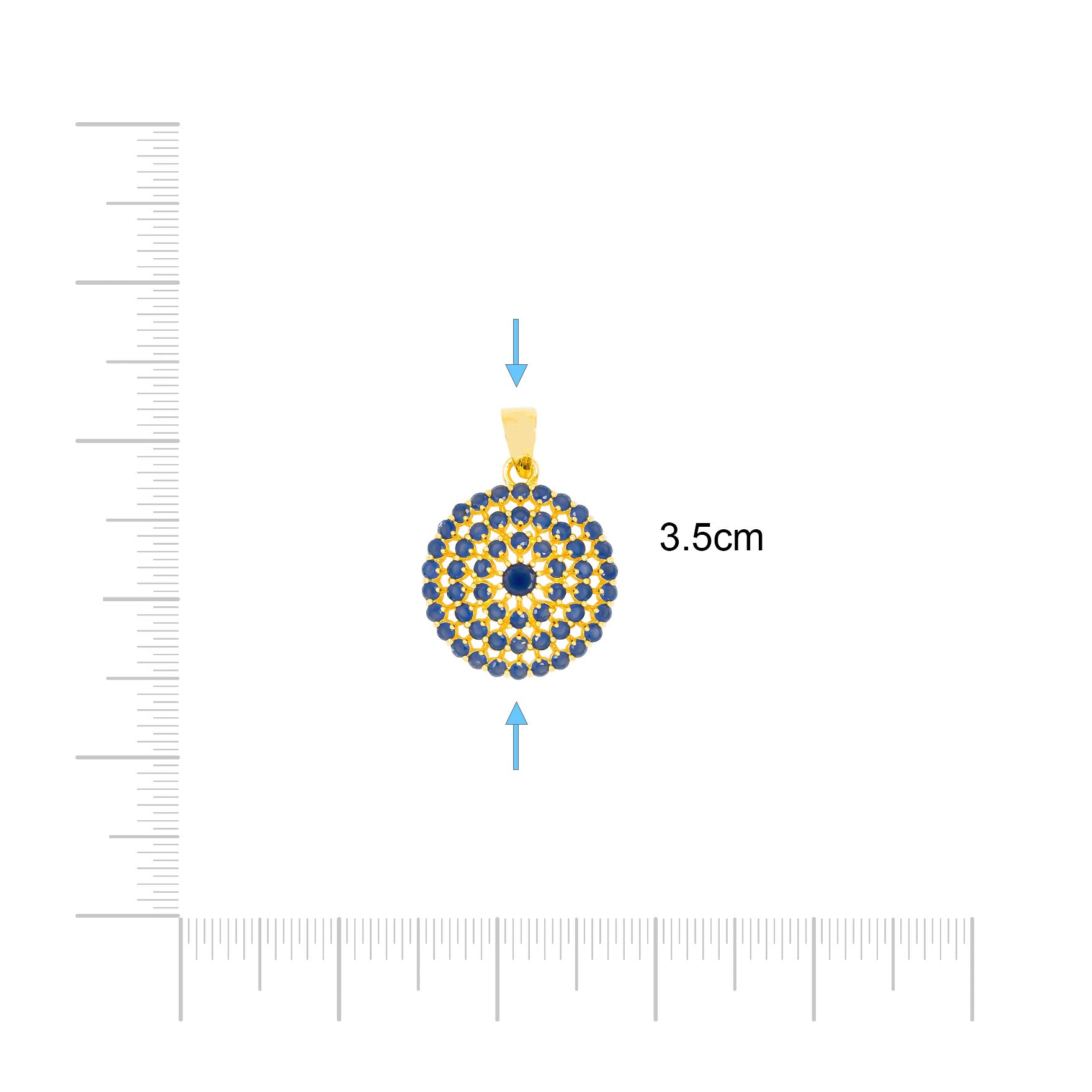 Stone Pendant PSLT31BL-022