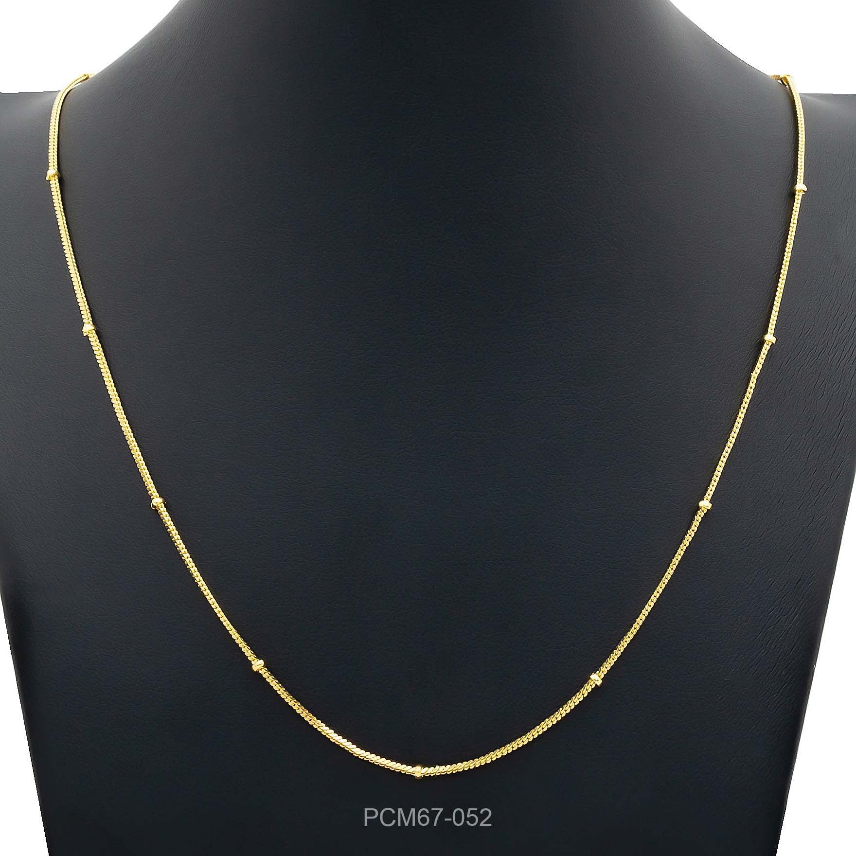 Golden Braided Bead Millennium Chain PCM67-052