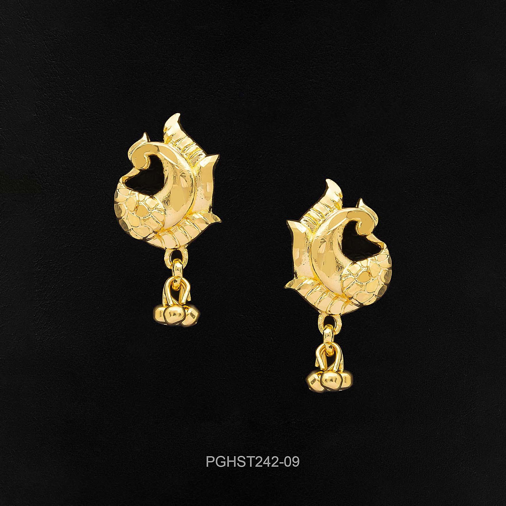 GOLDEN HANGING STUD PGHST242-09