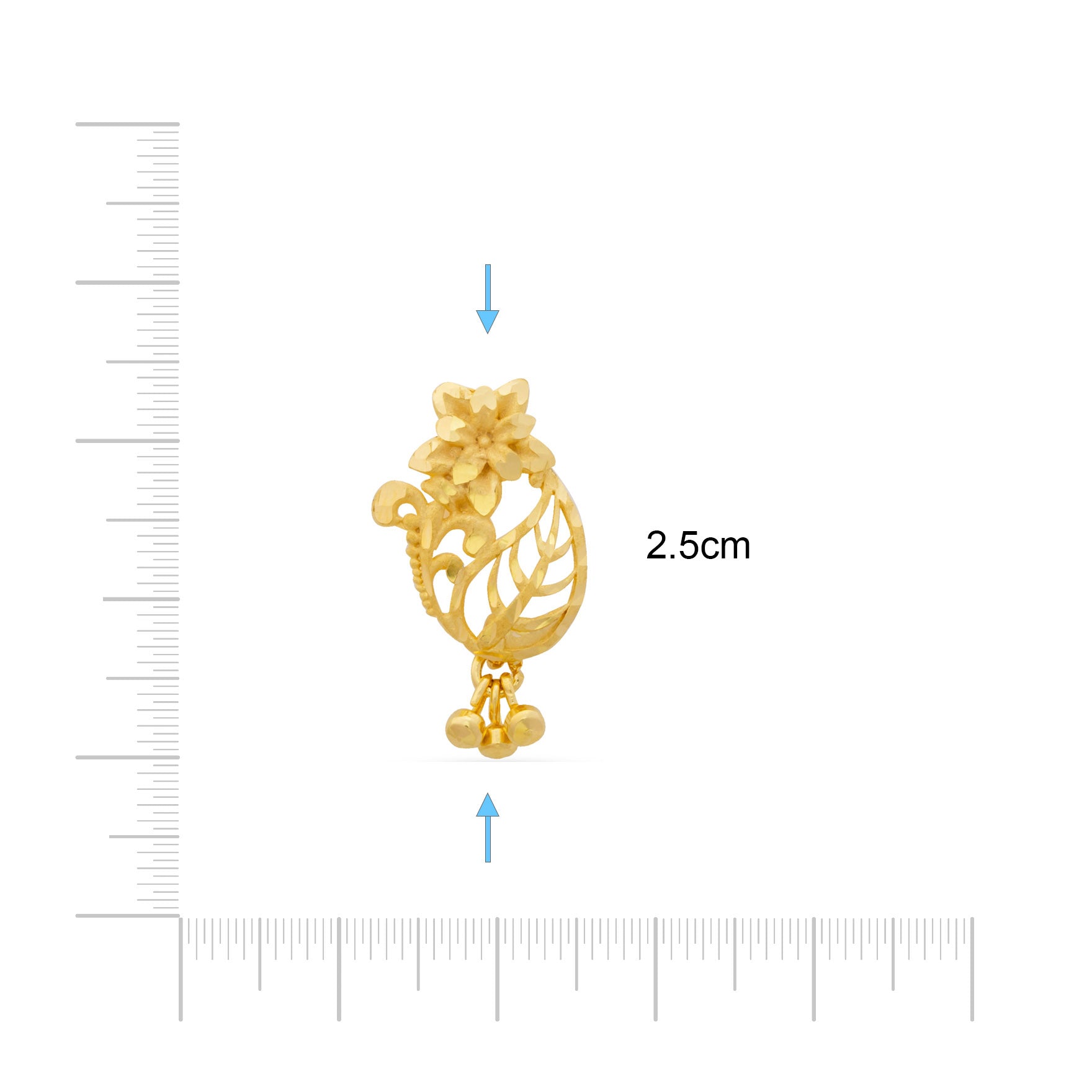 GOLDEN HANGING STUD PGHST194-09