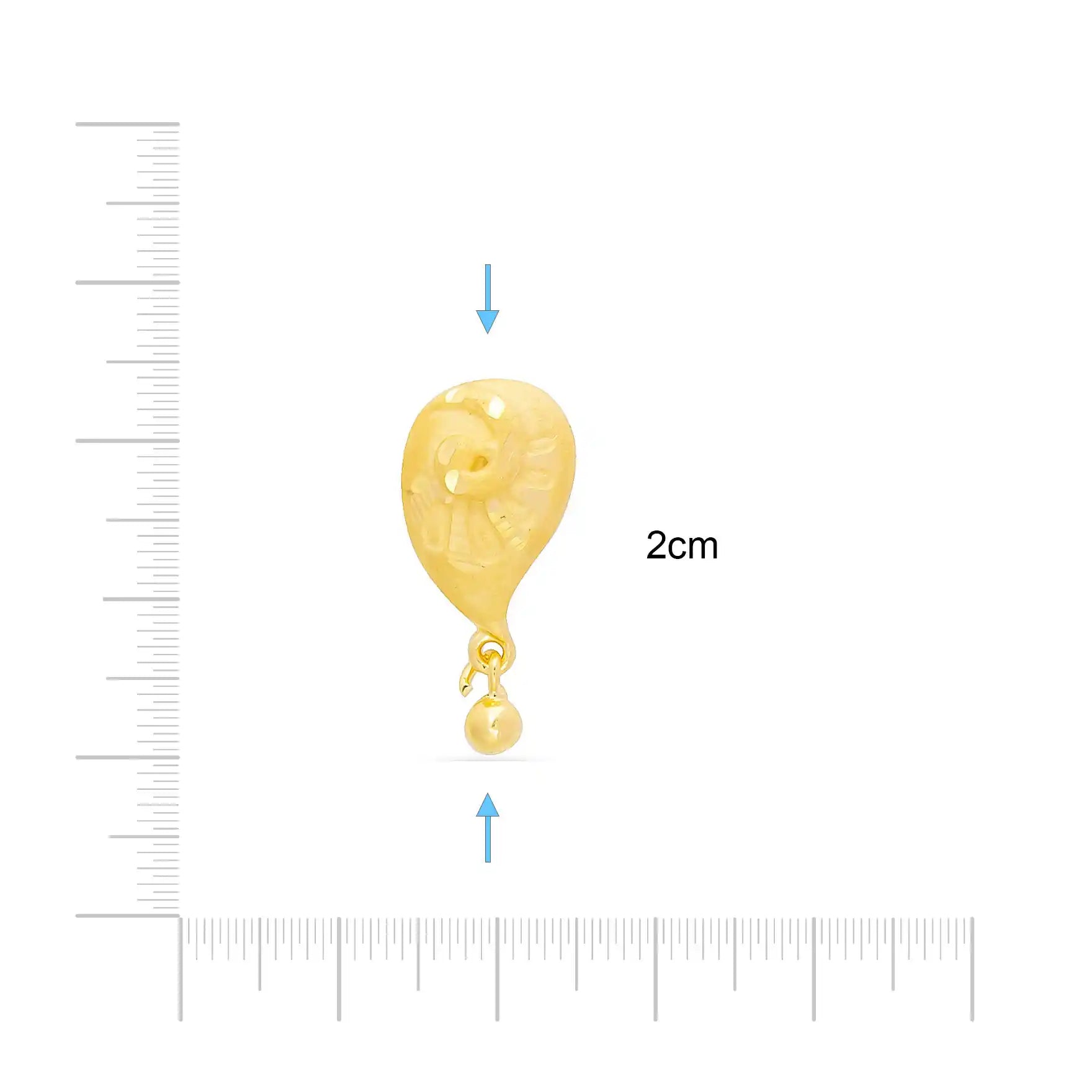 GOLDEN HANGING STUD PGHST290-09