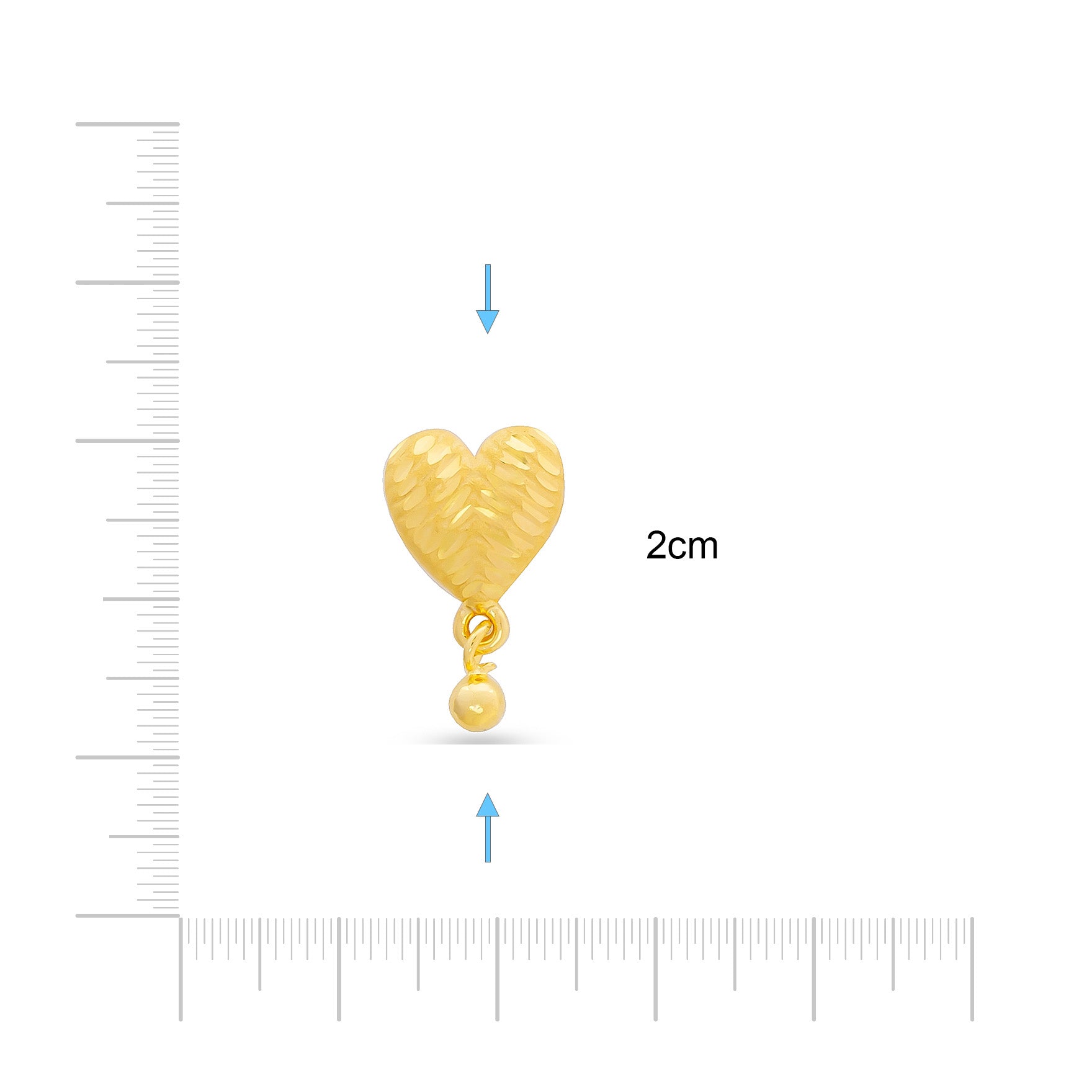 GOLDEN HANGING STUD PGHST286-09