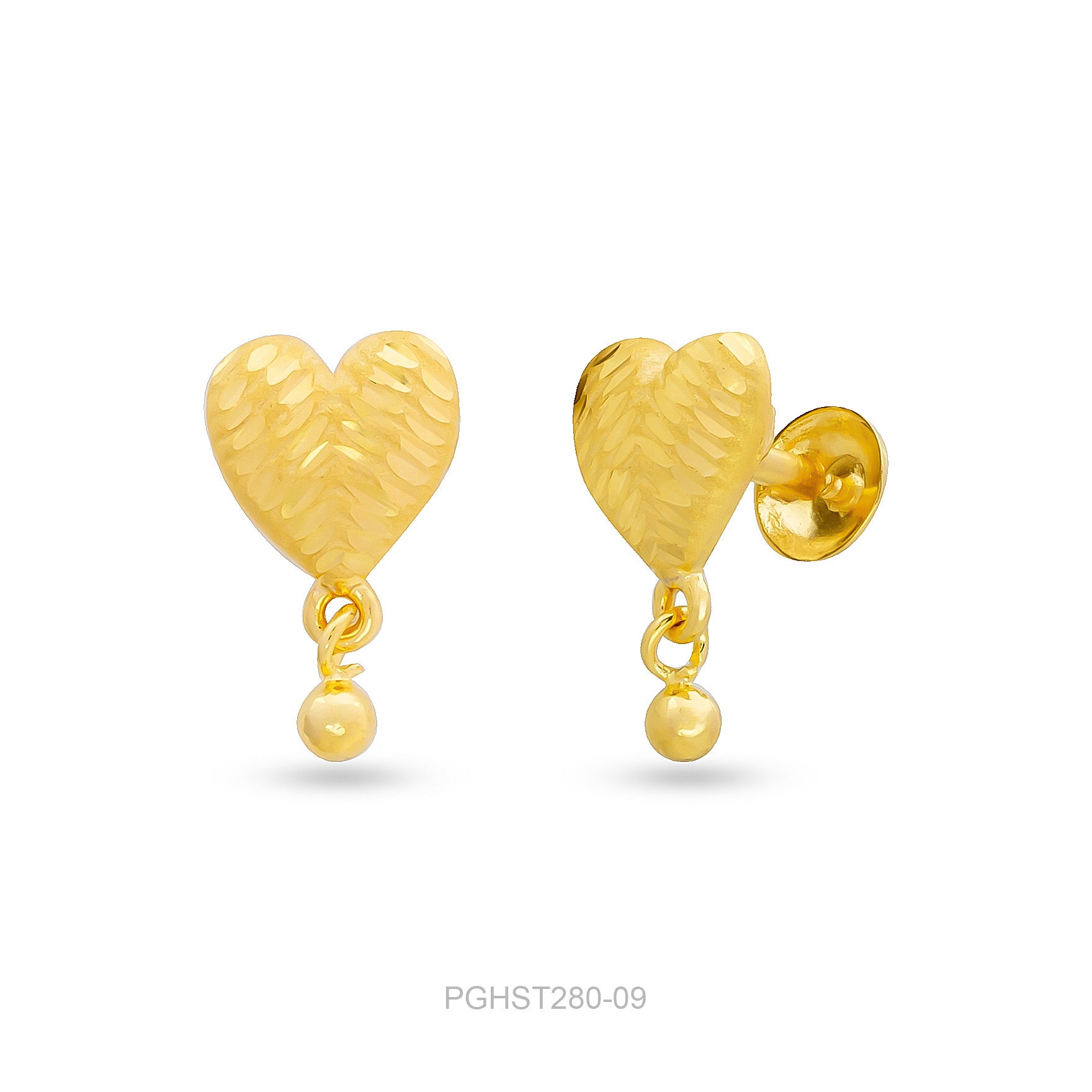 GOLDEN HANGING STUD PGHST286-09