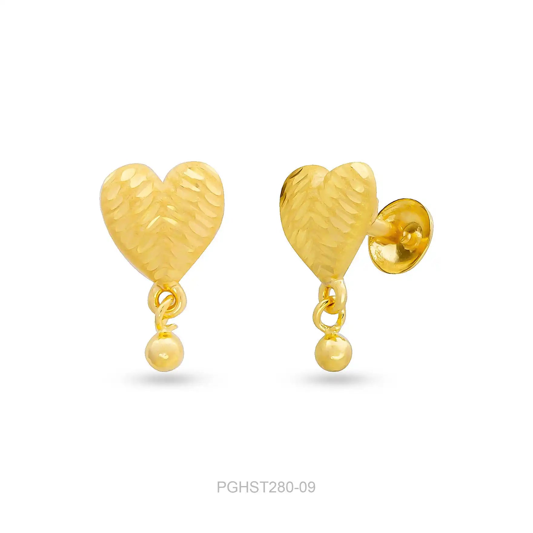 GOLDEN HANGING STUD PGHST286-09