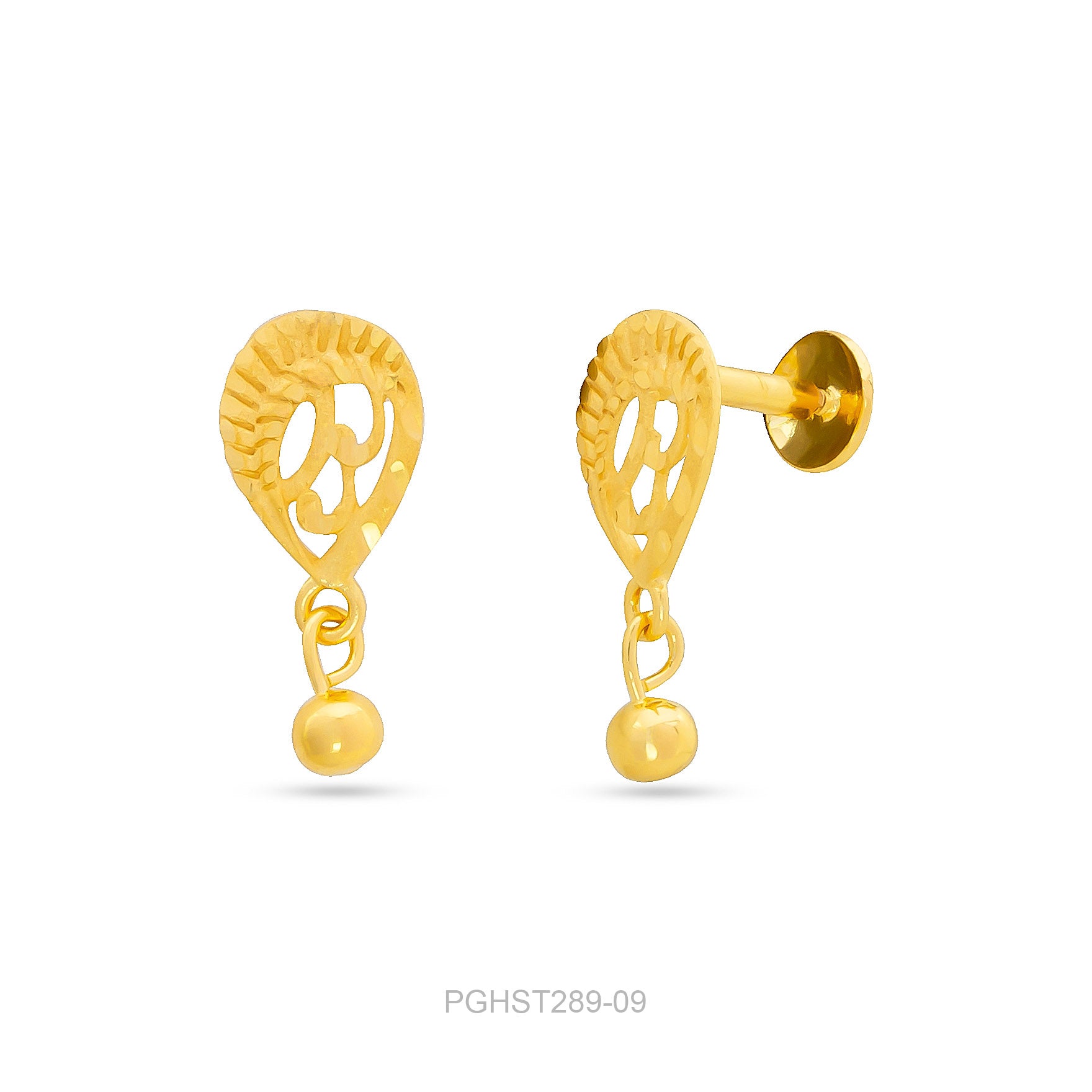 GOLDEN HANGING STUD PGHST289-09