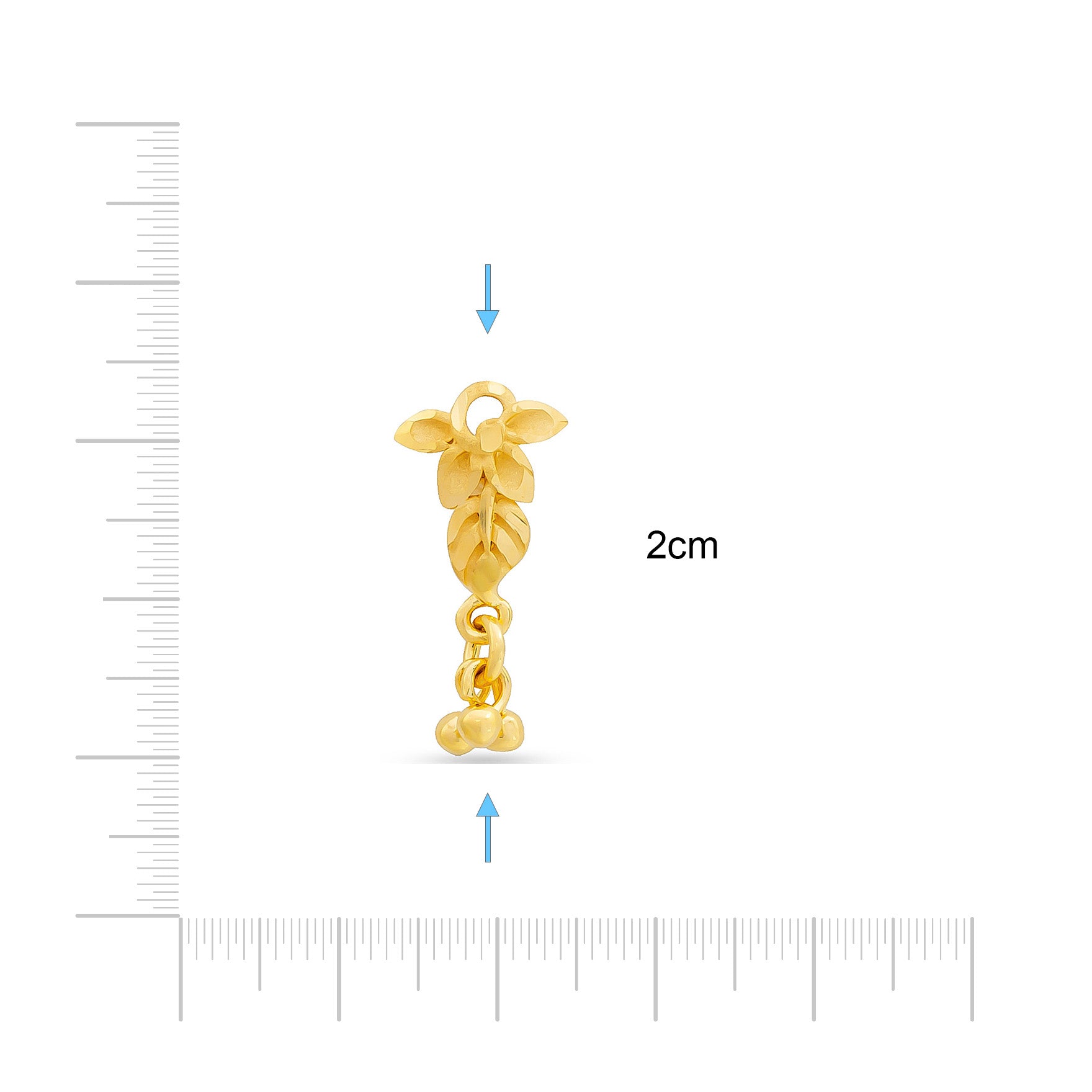 GOLDEN HANGING STUD PGHST202-09