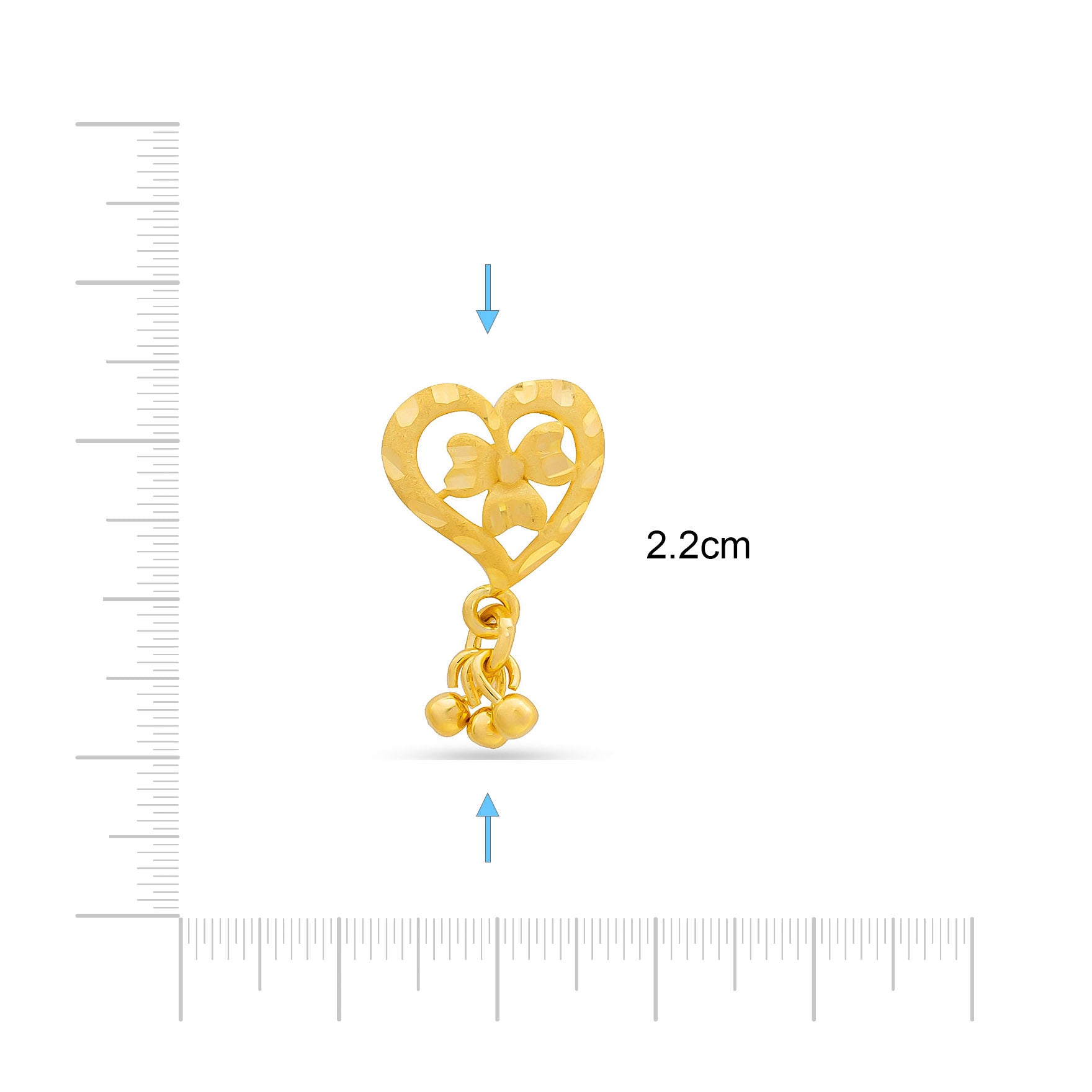 GOLDEN HANGING STUD PGHST149-09