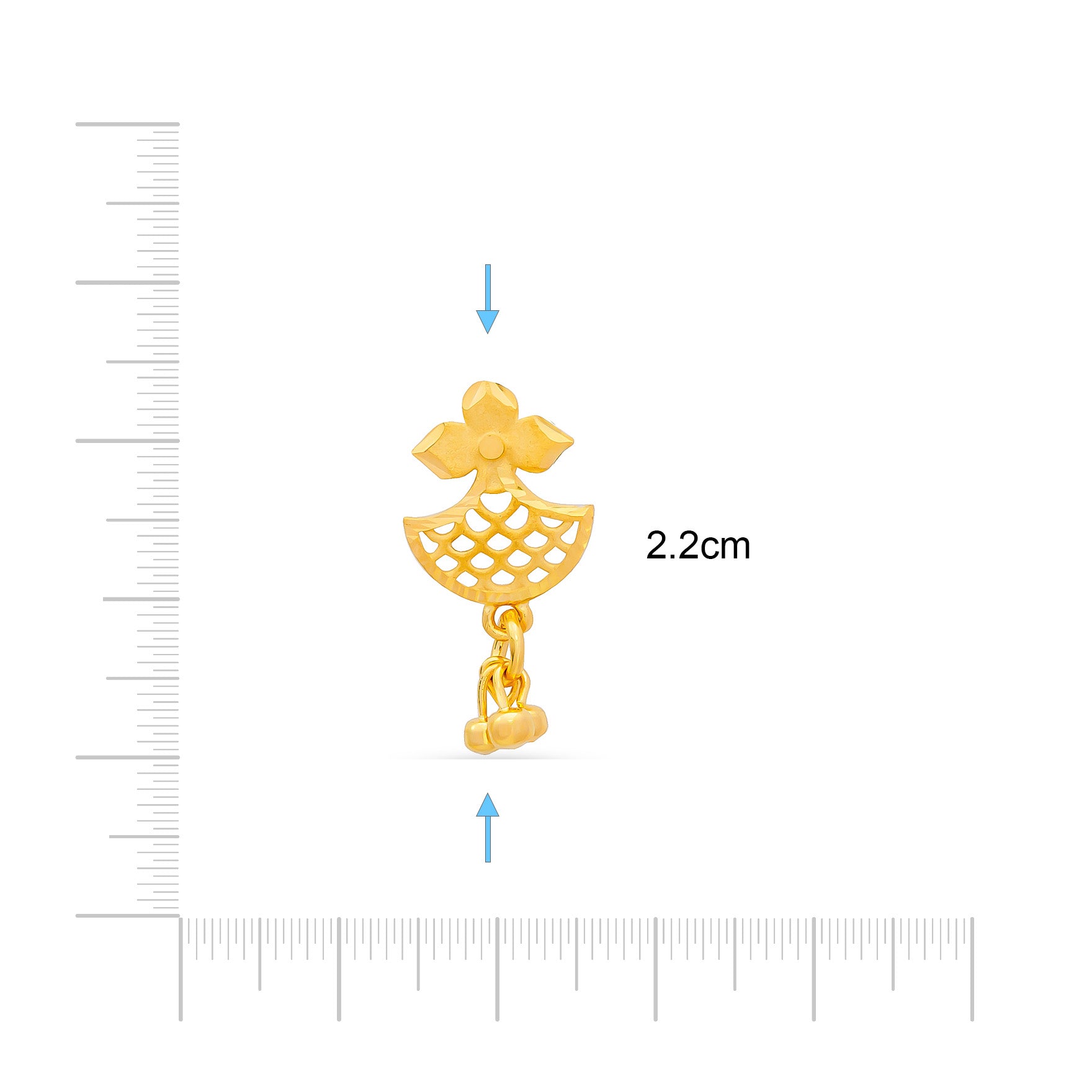 GOLDEN HANGING STUD PGHST64-09