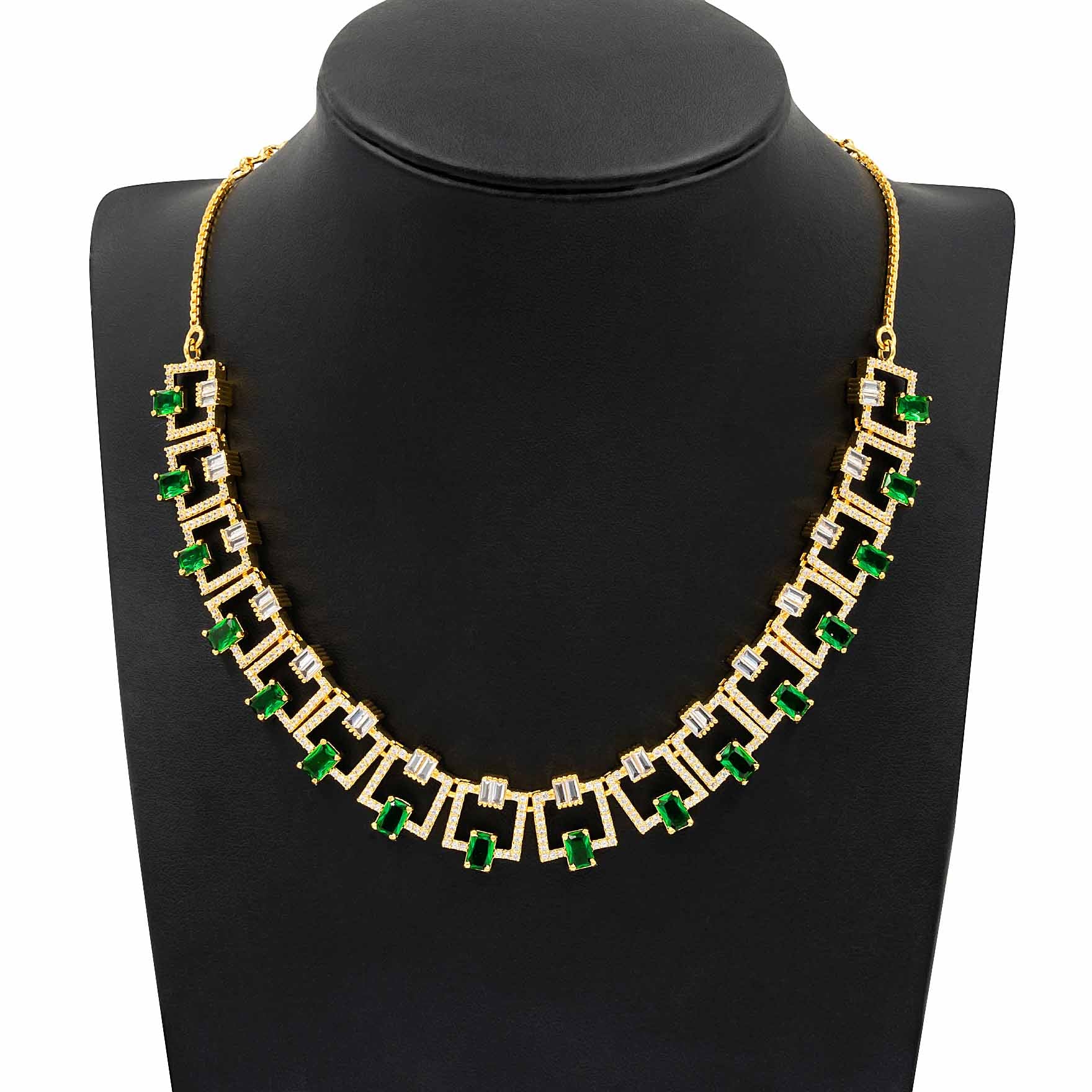 Premium Stone Necklace with Stud PMSNS8WR-007, PMSHST2WR-022