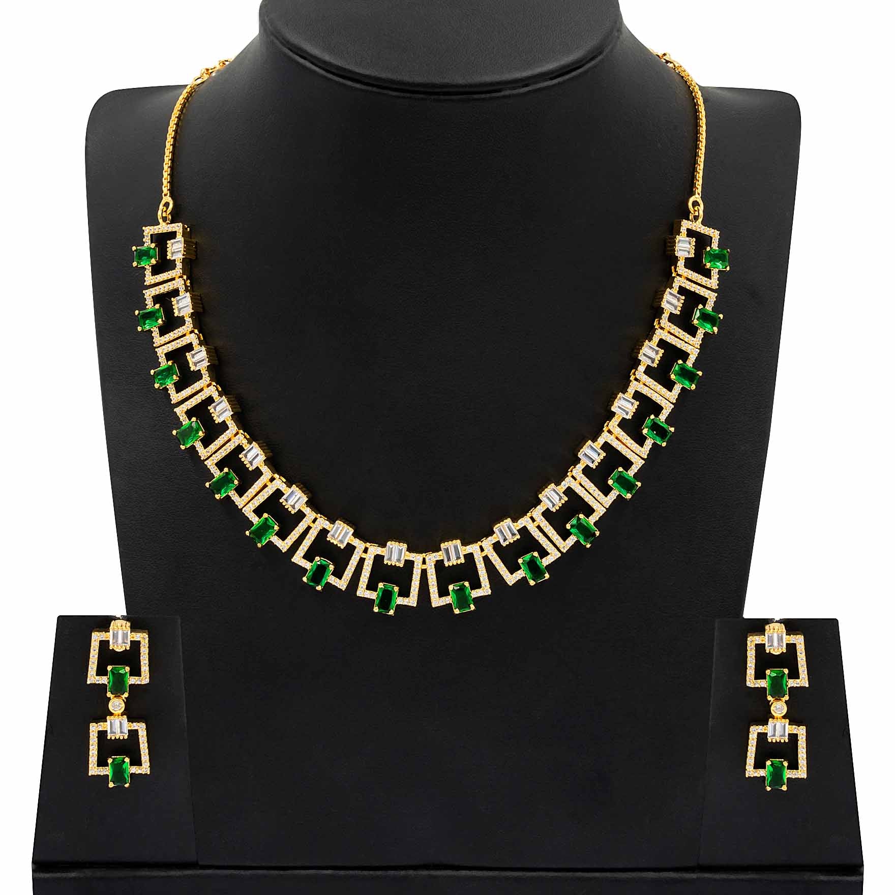 Premium Stone Necklace with Stud PMSNS8WR-007, PMSHST2WR-022