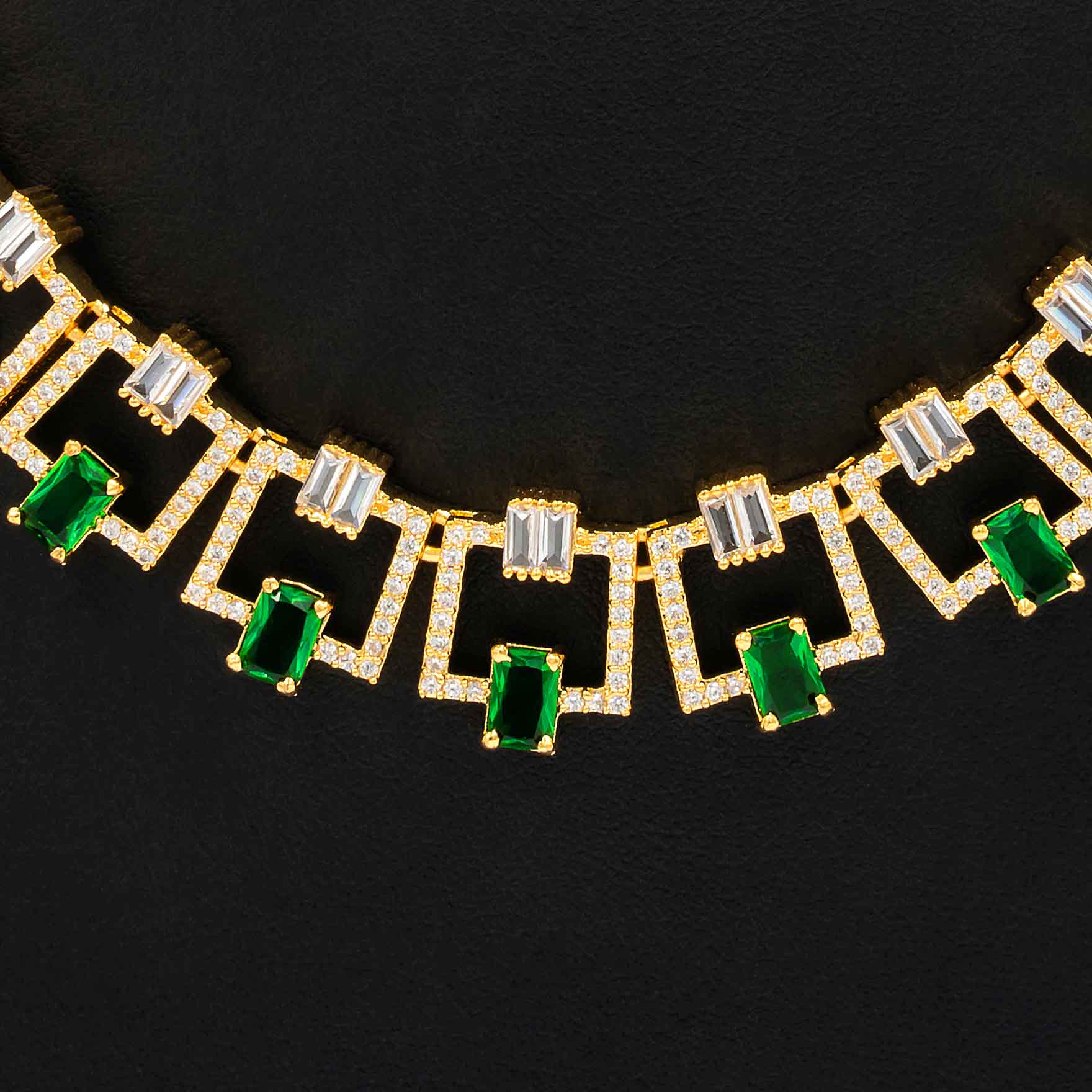 Premium Stone Necklace with Stud PMSNS8WR-007, PMSHST2WR-022