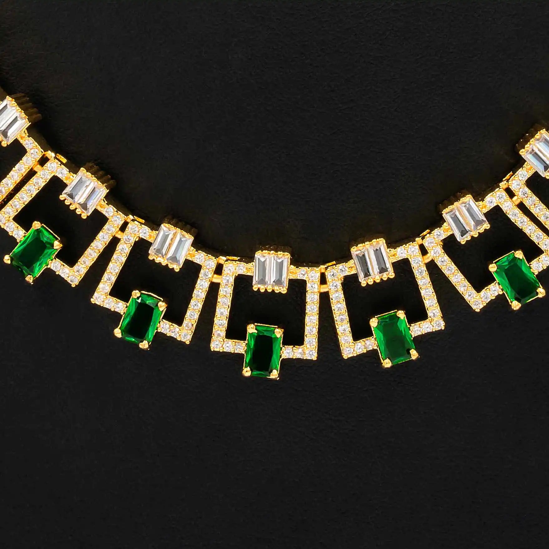 Premium Stone Necklace with Stud PMSNS8WR-007, PMSHST2WR-022