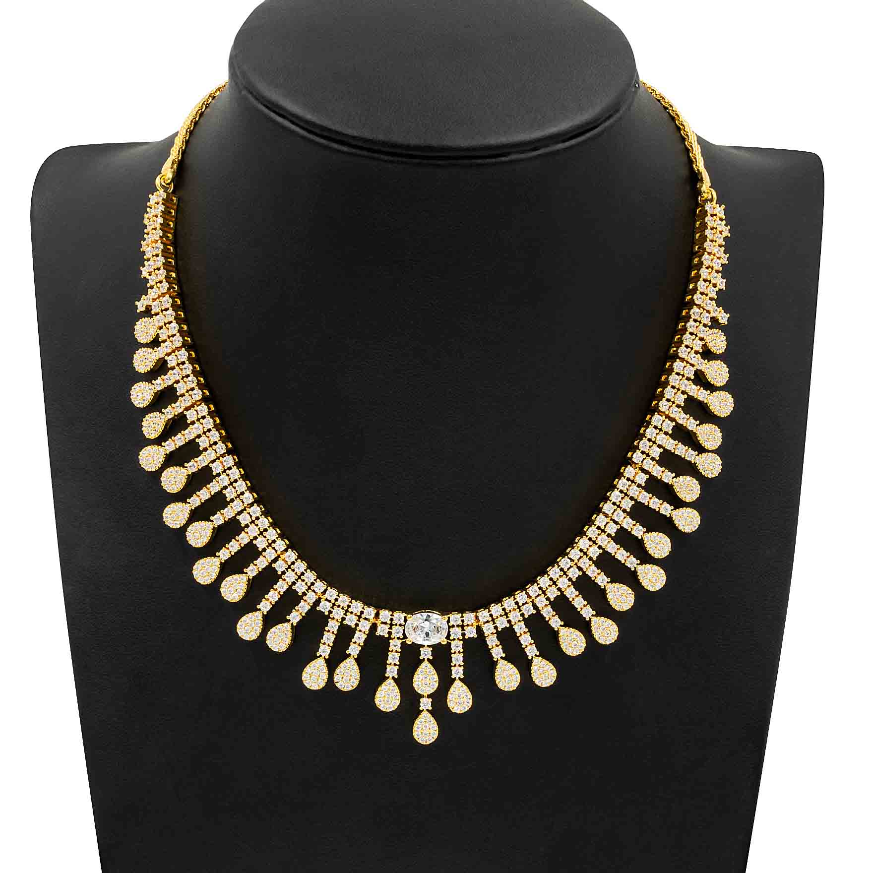 Premium Stone Necklace with Stud PMSNS4W-009, PMSHST11W-082